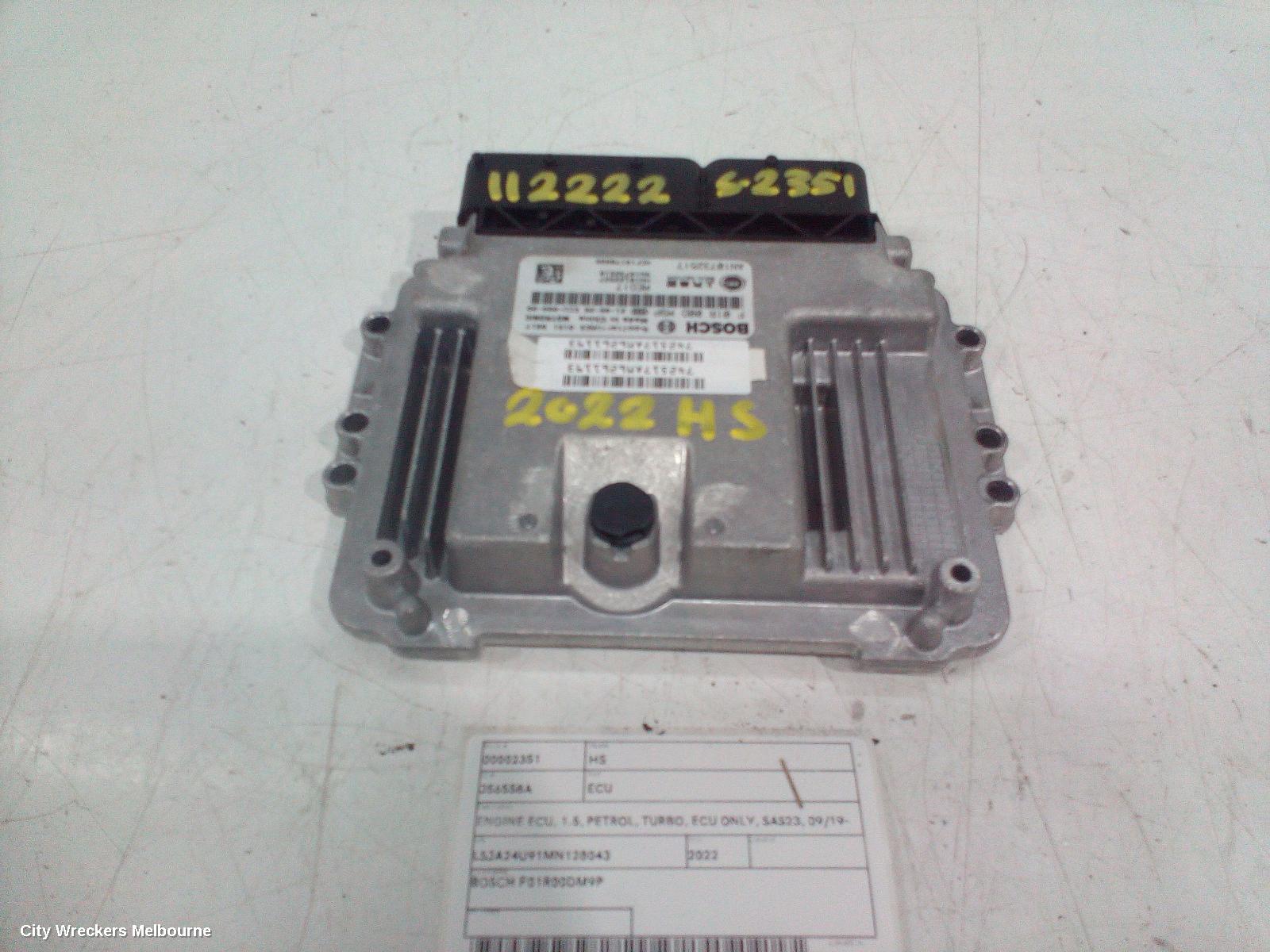 MG HS ECU, ENGINE ECU, 1.5, PETROL, TURBO, ECU ONLY, SAS23, 09/2019 ONWARDS