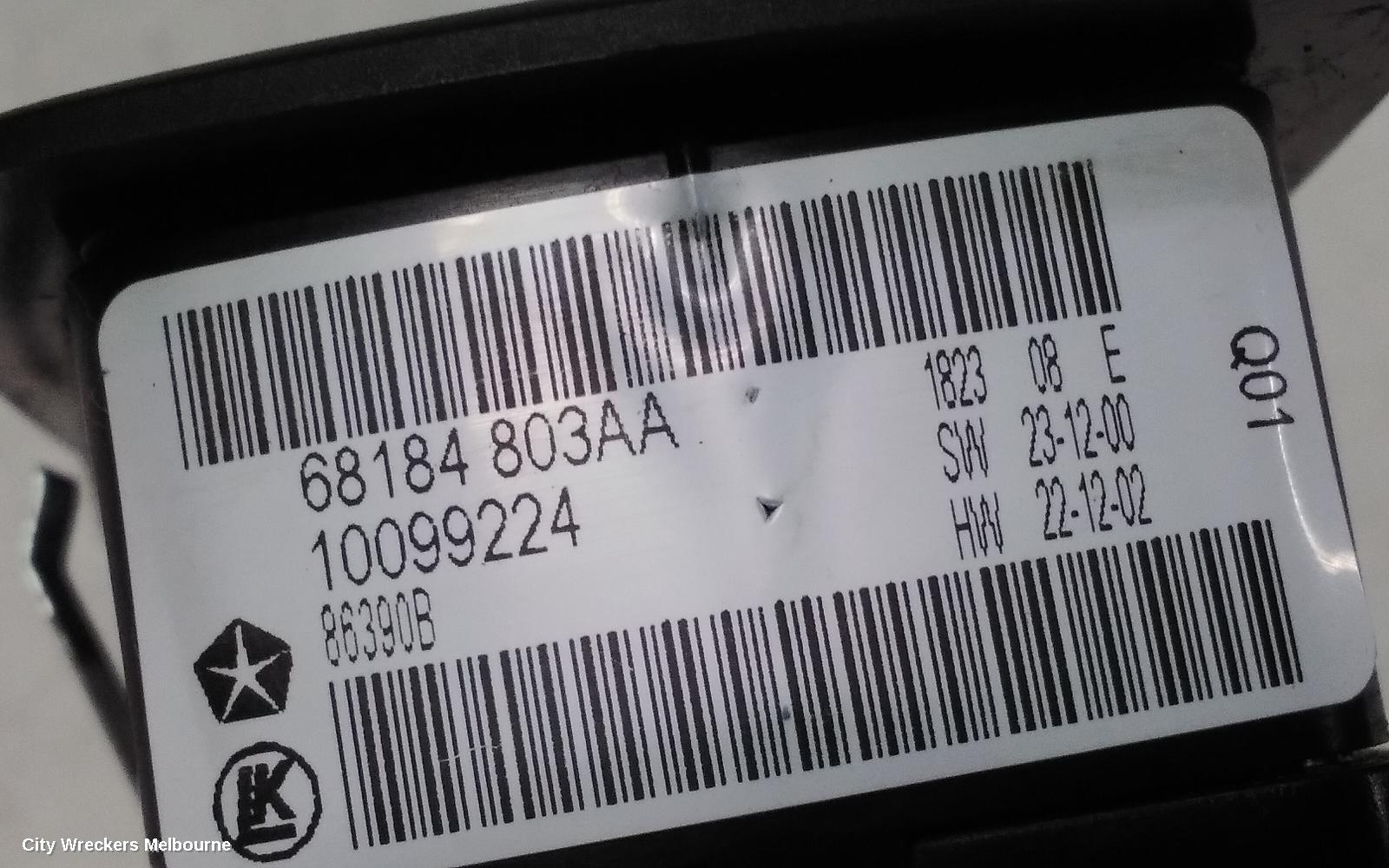 JEEP GRANDCHEROKEE PWR DR WIND SWITCH, RH FRONT (MASTER SWITCH), WK, 10/2010 - 02/2022