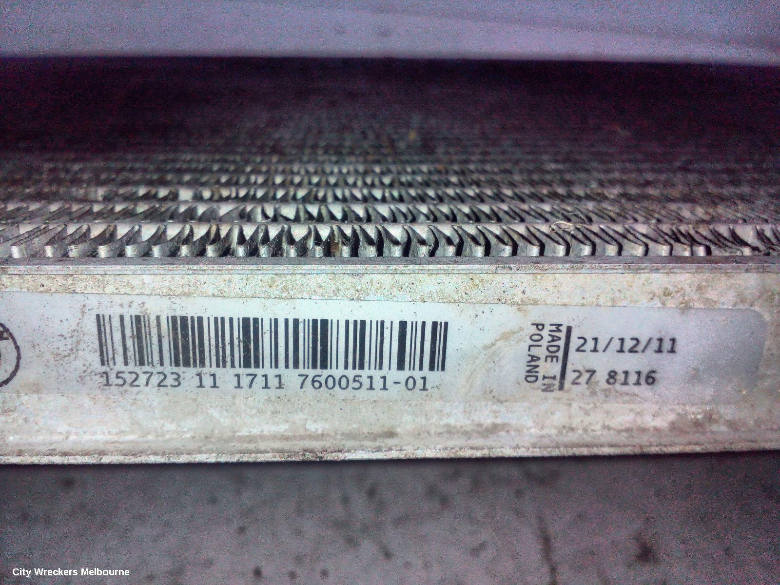 BMW 1 SERIES RADIATOR, AUTO, 1.6, N13, PETROL, F20, 06/2011 - 06/2016