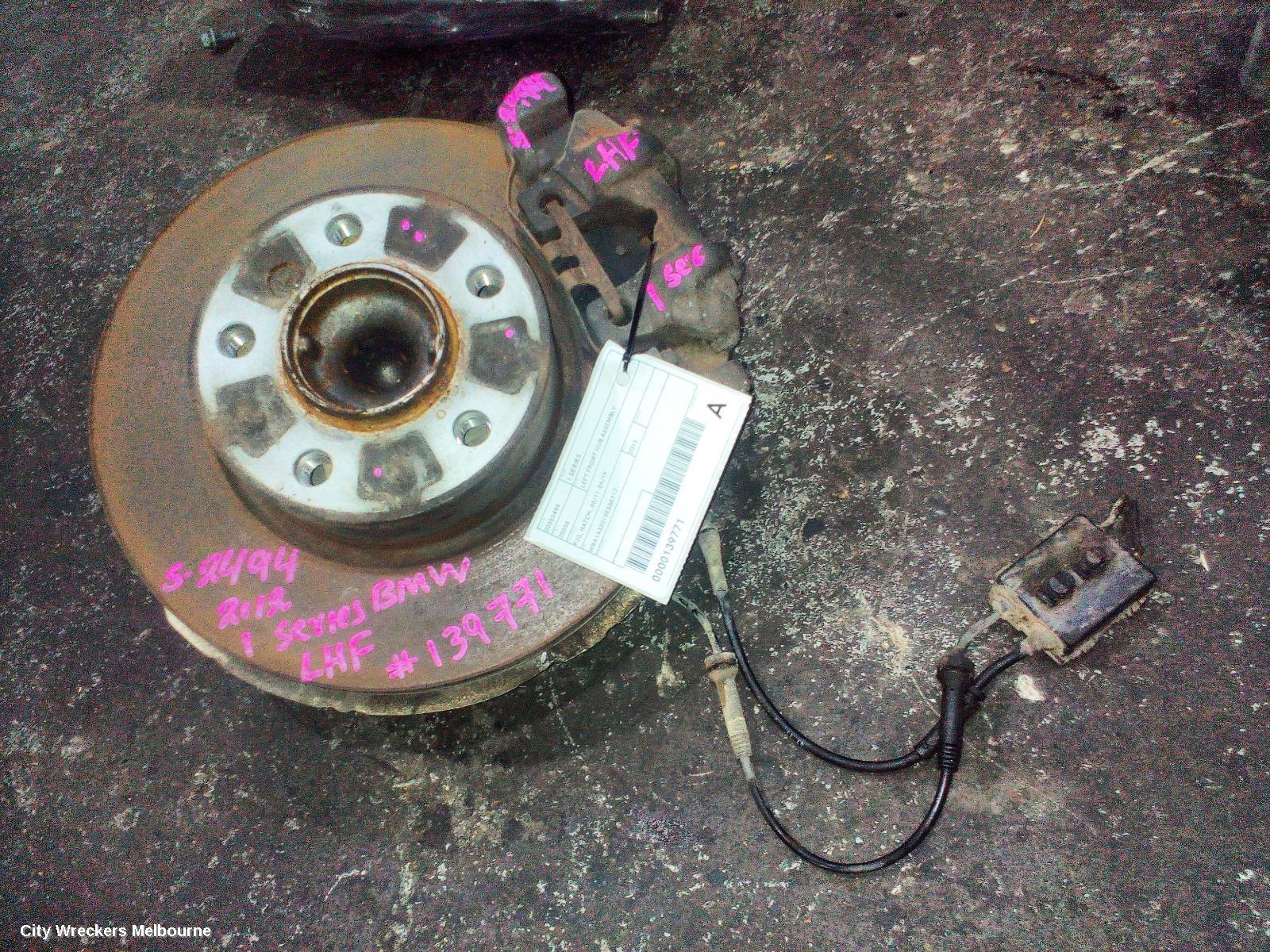 BMW 1 SERIES LEFT FRONT HUB ASSEMBLY, F20, HATCH, 06/2011 - 04/2019