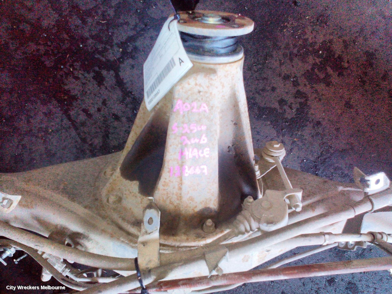 TOYOTA HIACE REAR DIFF ASSEMBLY, DIESEL, KDH, LWB, 4.1 RATIO (A02A CODE), NON ABS TYPE, 01/2005 - 04/2019