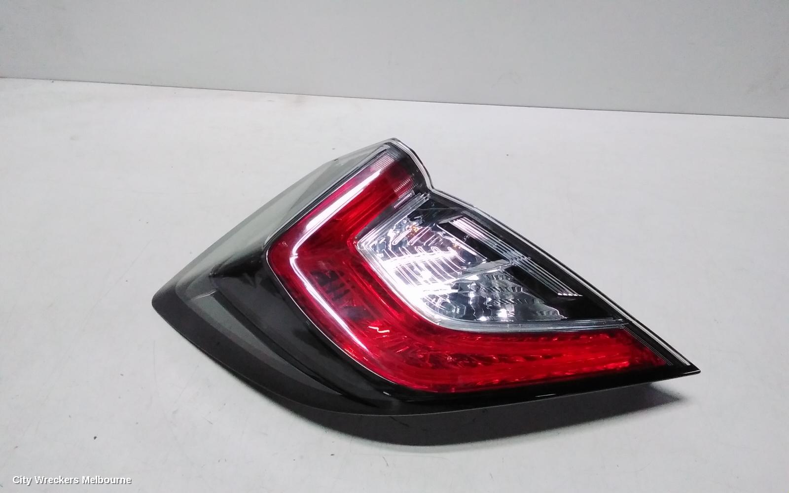 HONDA CIVIC LEFT TAILLIGHT, IN BODY, HATCH, 10TH GEN, LED TYPE, 02/2017 - 08/2021