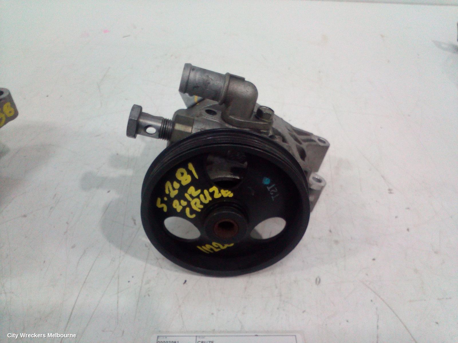 HOLDEN CRUZE STEERING PUMP, PETROL, 1.8, JH, 03/2011 - 01/2017