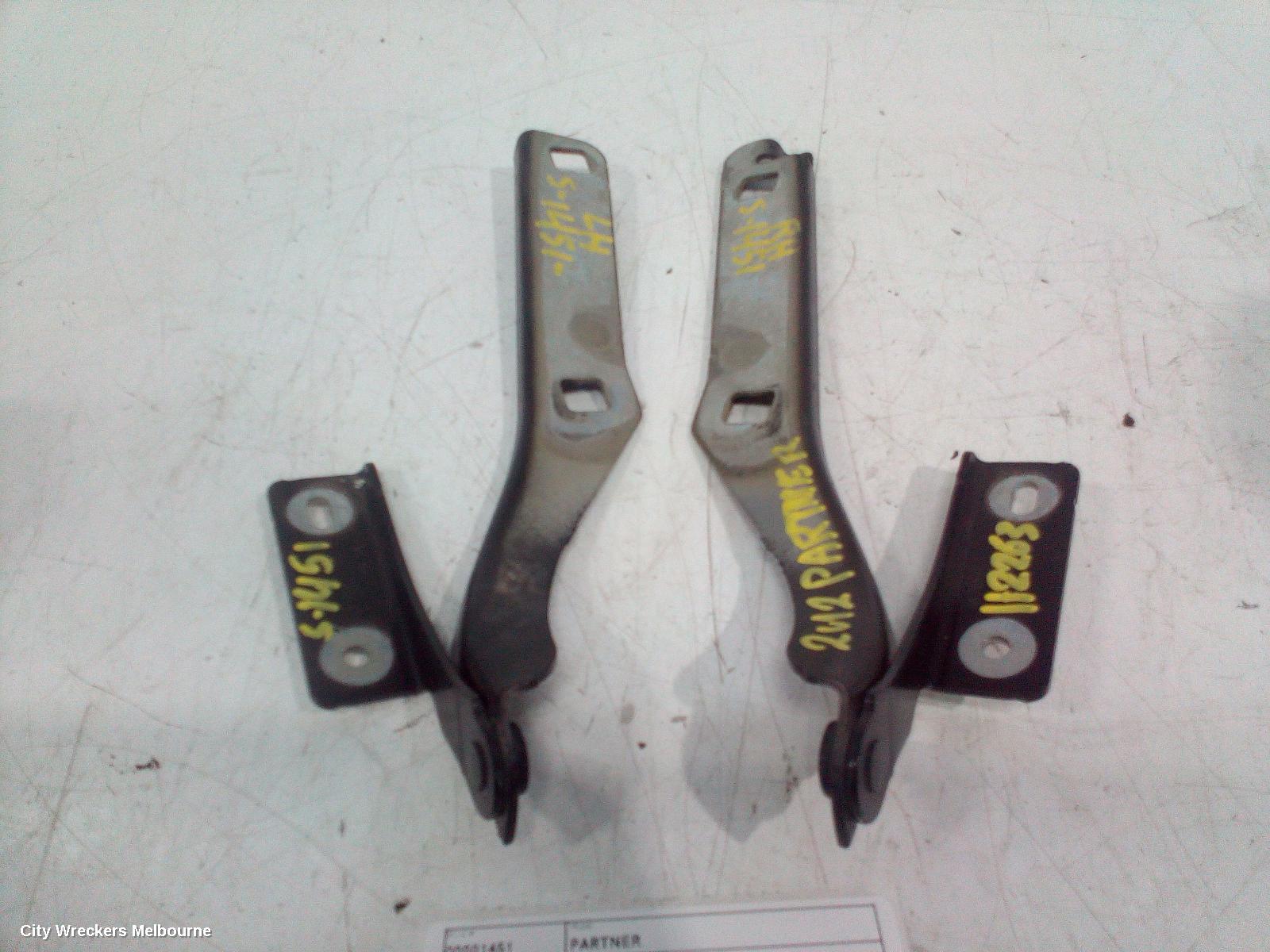 PEUGEOT PARTNER BONNET HINGE/STRUT, VAN 09/2008 - 01/2015