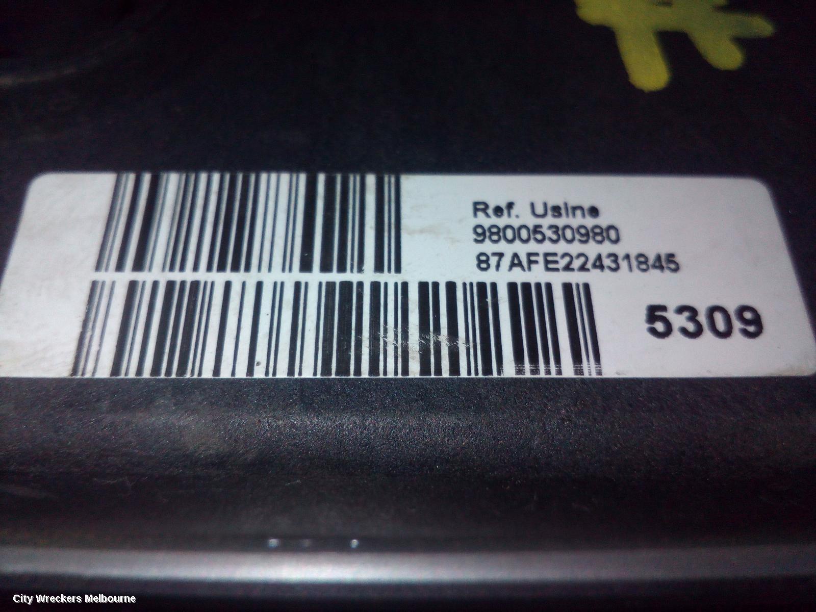 PEUGEOT PARTNER ABS PUMP/MODULATOR, VAN 09/2008 - 01/2015