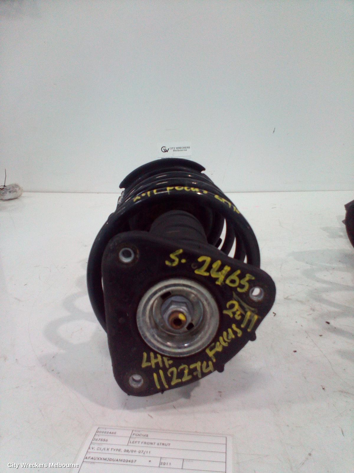 FORD FOCUS LEFT FRONT STRUT, LV, CL/LX TYPE, 08/2009 - 07/2011