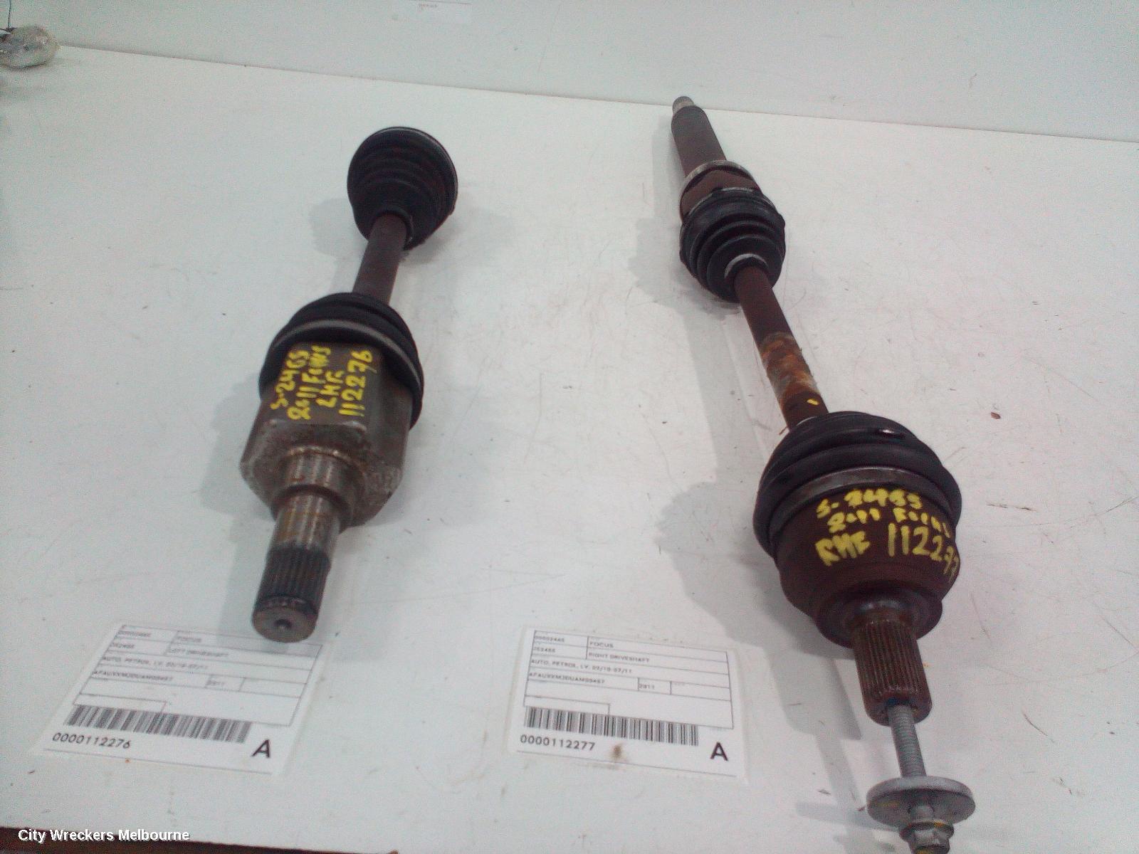 FORD FOCUS LEFT DRIVESHAFT, AUTO, PETROL, LV, 02/2010 - 07/2011