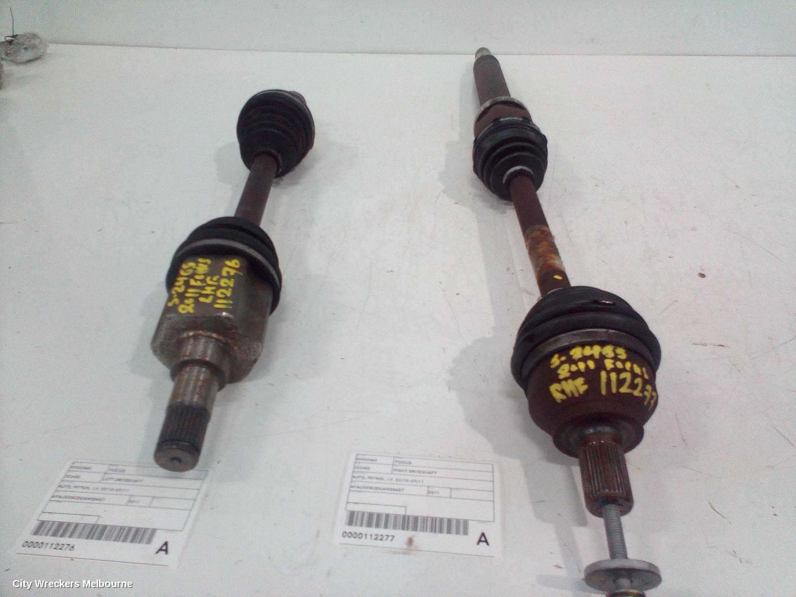 FORD FOCUS RIGHT DRIVESHAFT, AUTO, PETROL, LV, 02/2010 - 07/2011