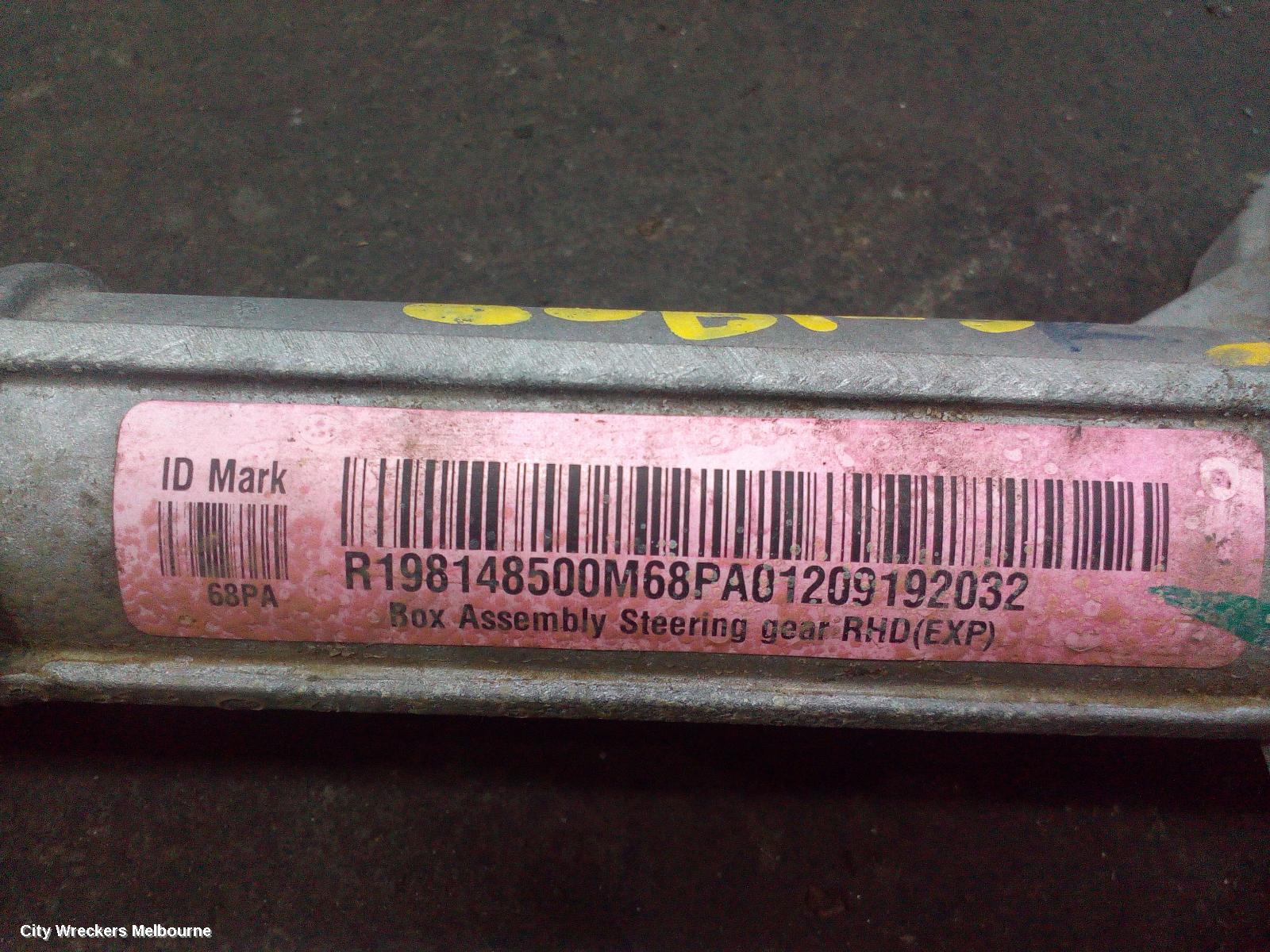 SUZUKI BALENO STEERING BOX/RACK, EW, 04/2016 - 12/2022
