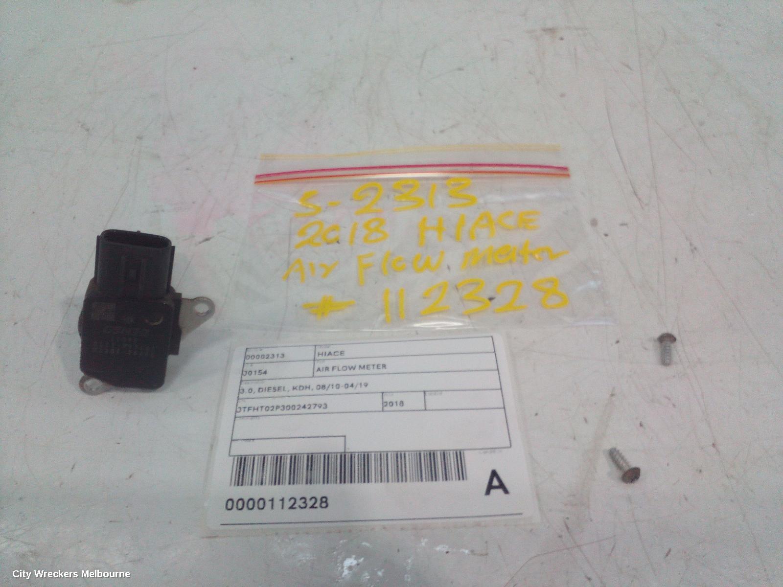 TOYOTA HIACE AIR FLOW METER, 3.0, DIESEL, TURBO, RECTANGLE TYPE, KDH, 08/2010 - 04/2019