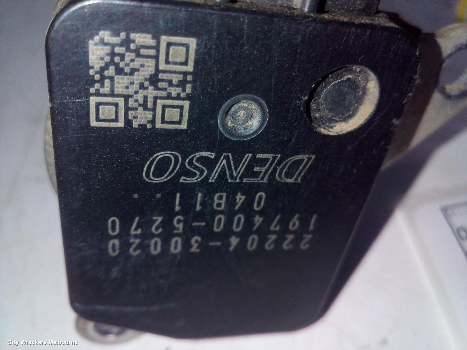 TOYOTA HIACE AIR FLOW METER, 3.0, DIESEL, TURBO, RECTANGLE TYPE, KDH, 08/2010 - 04/2019