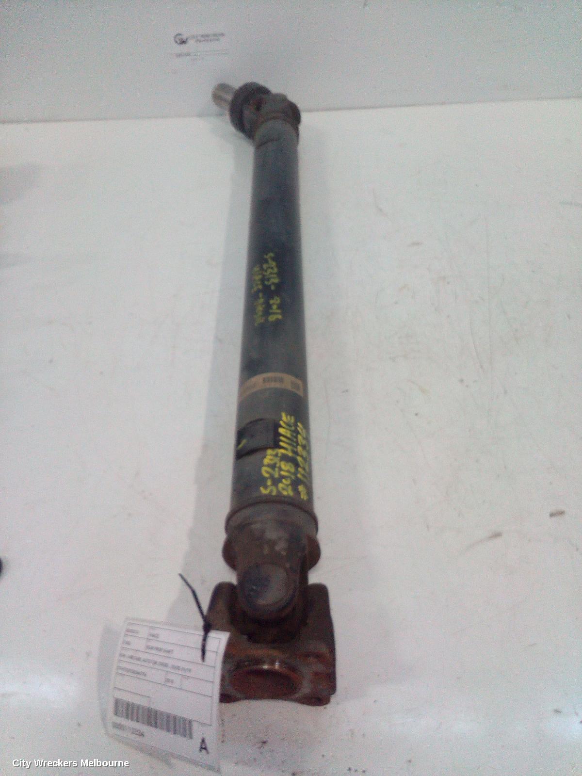 TOYOTA HIACE REAR DRIVE SHAFT, KDH, LWB/SWB, AUTO T/M, DIESEL, 03/2005 - 04/2019