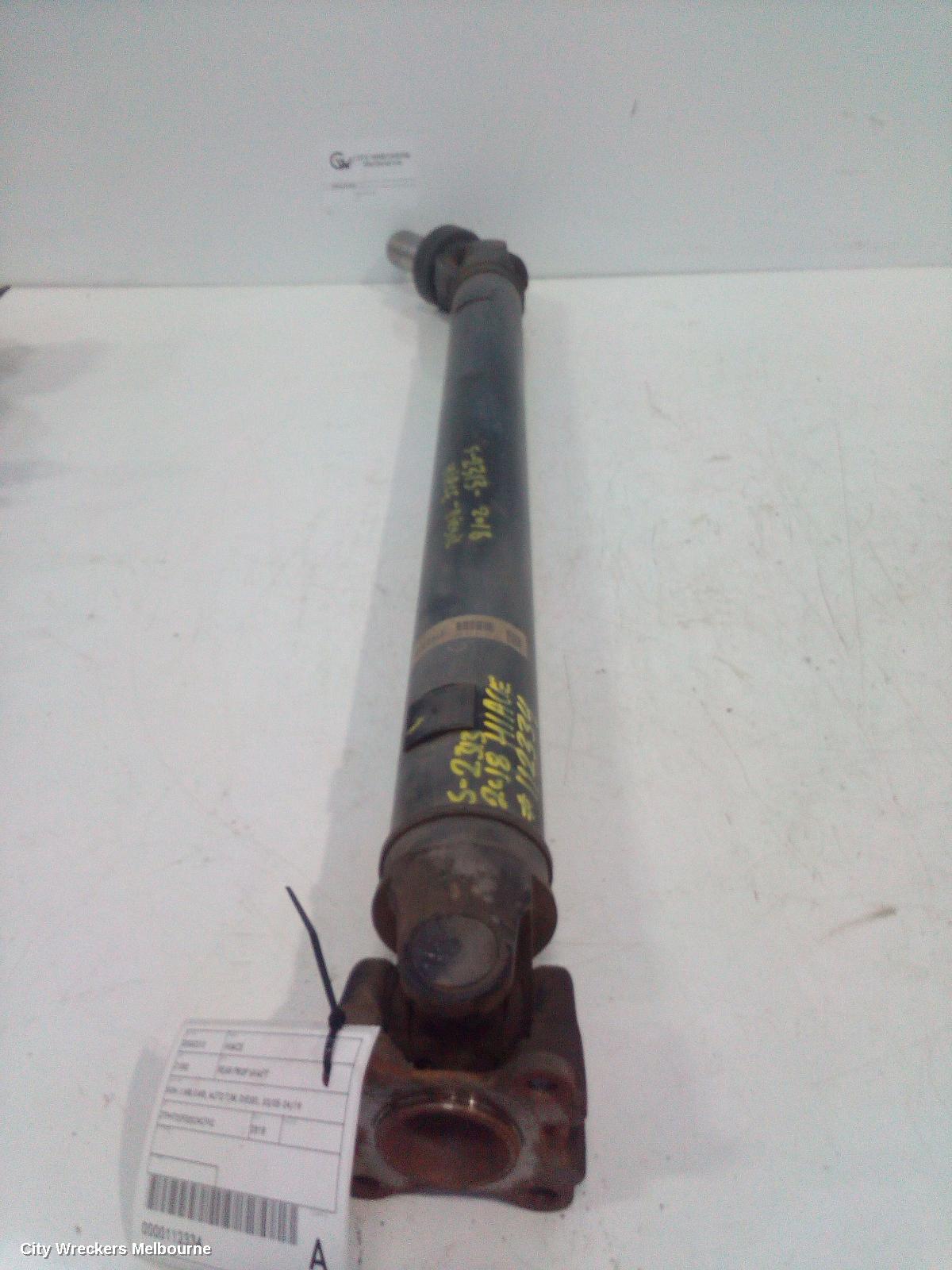 TOYOTA HIACE REAR DRIVE SHAFT, KDH, LWB/SWB, AUTO T/M, DIESEL, 03/2005 - 04/2019