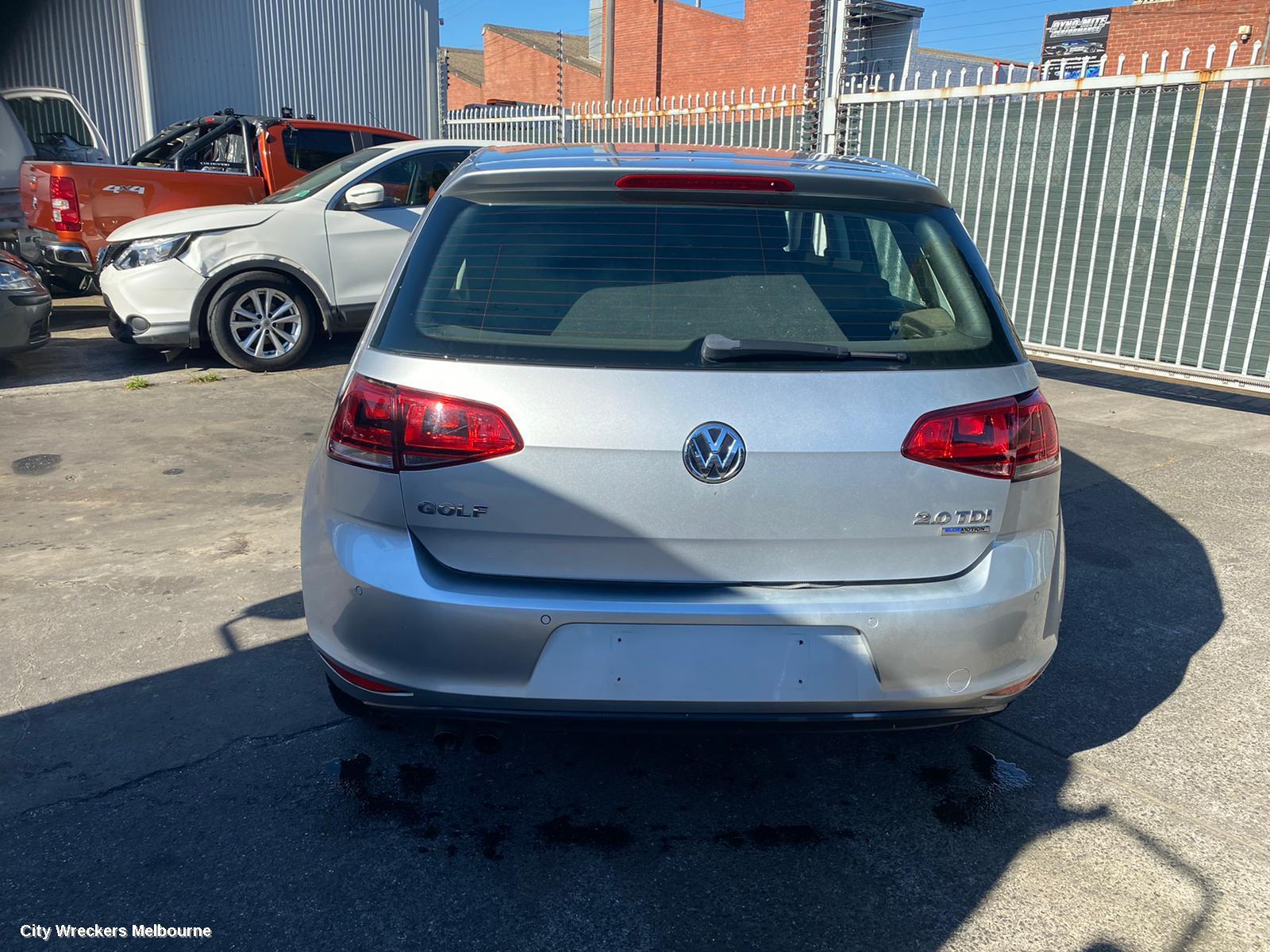 VOLKSWAGEN GOLF LEFT TAILLIGHT, GEN 7, HATCH, STANDARD, NON LED TYPE, 03/2013 - 03/2017