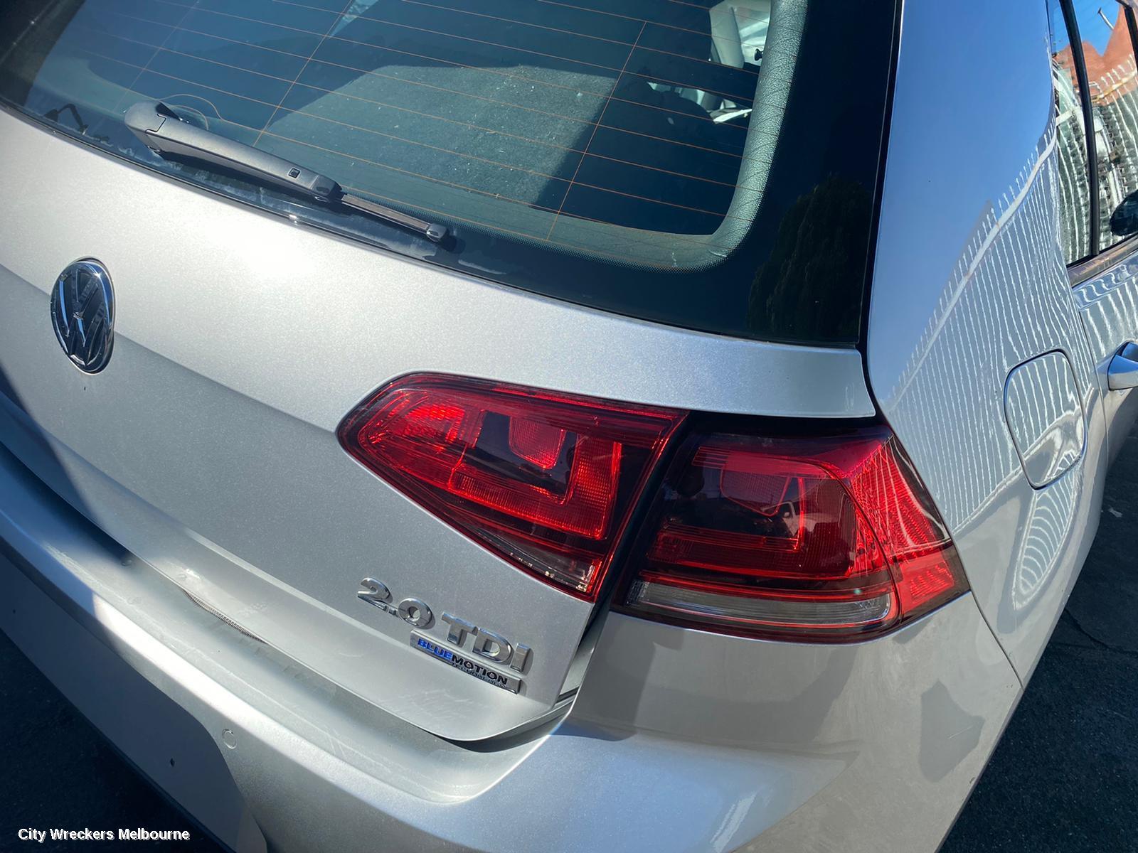 VOLKSWAGEN GOLF LEFT TAILLIGHT, GEN 7, HATCH, STANDARD, NON LED TYPE, 03/2013 - 03/2017