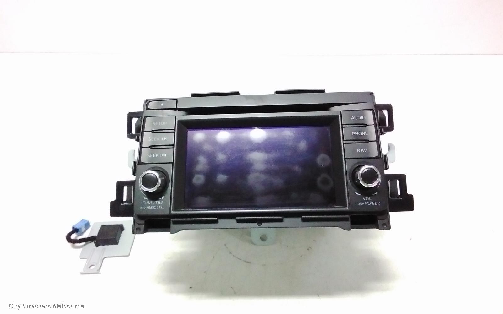MAZDA CX5 RADIO/CD/DVD/SAT/TV, DISPLAY UNIT, KE, W/ NAV TYPE, 02/2012 - 12/2014