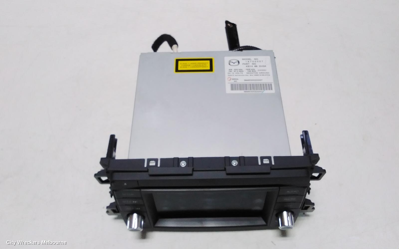 MAZDA CX5 RADIO/CD/DVD/SAT/TV, DISPLAY UNIT, KE, W/ NAV TYPE, 02/2012 - 12/2014