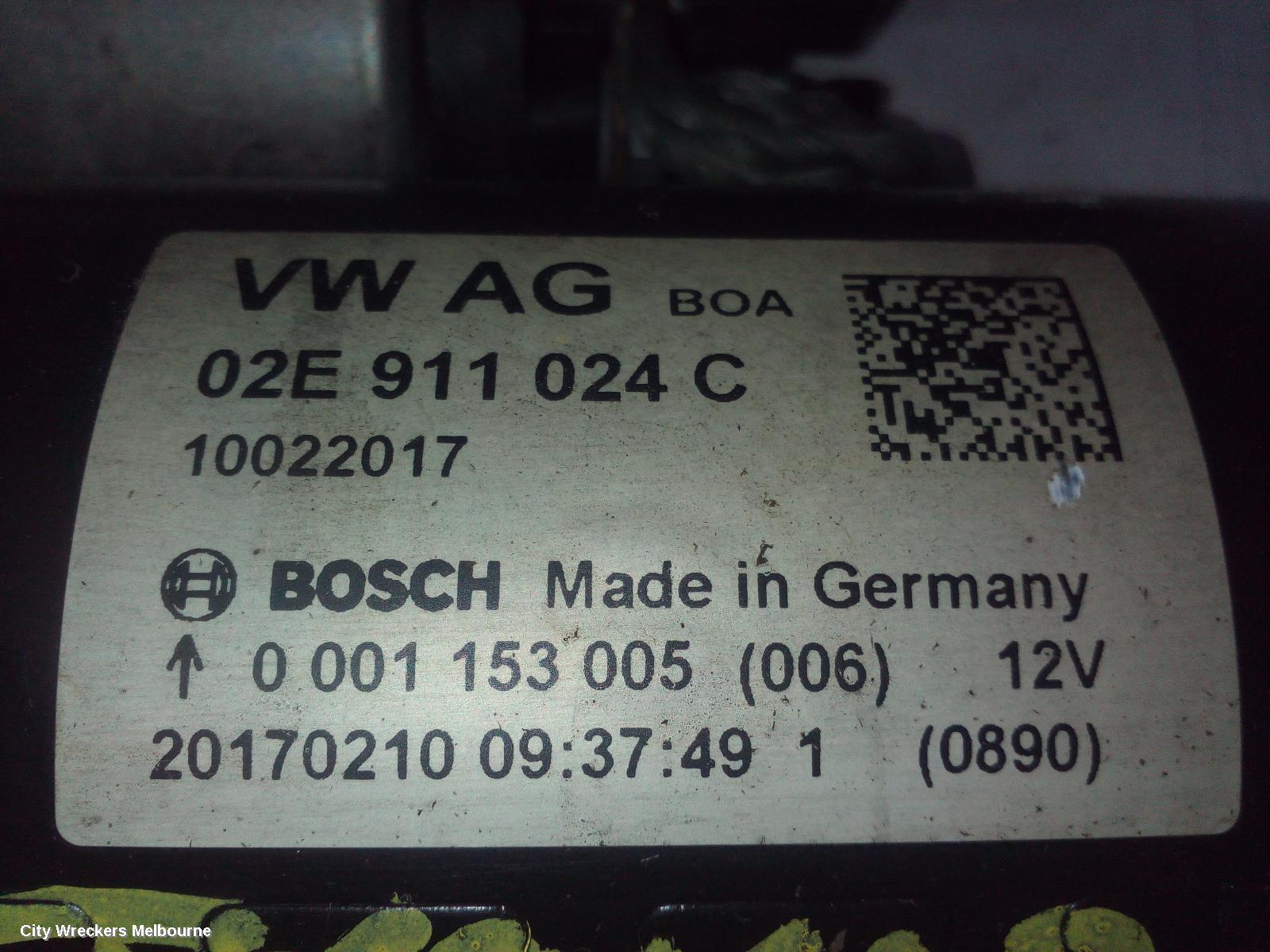 VOLKSWAGEN TRANSPORTER STARTER, DIESEL, 2.0, AUTO T/M, T6, 07/2015 ONWARDS