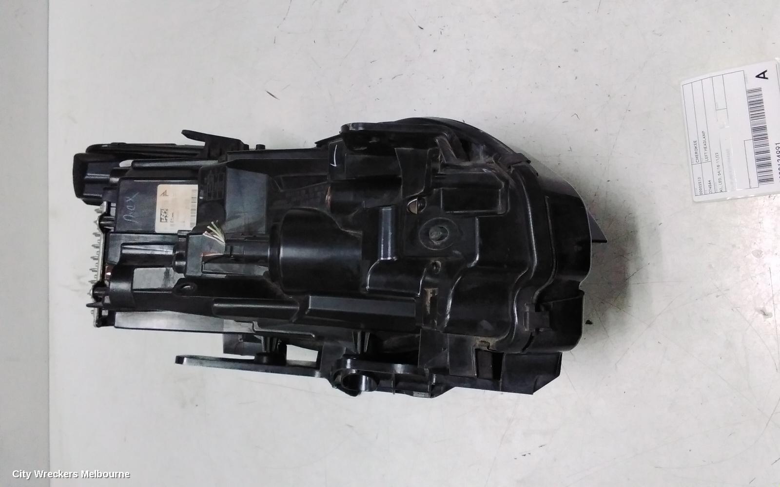 JEEP CHEROKEE LEFT HEADLAMP, KL, LED, 04/2018 - 11/2022