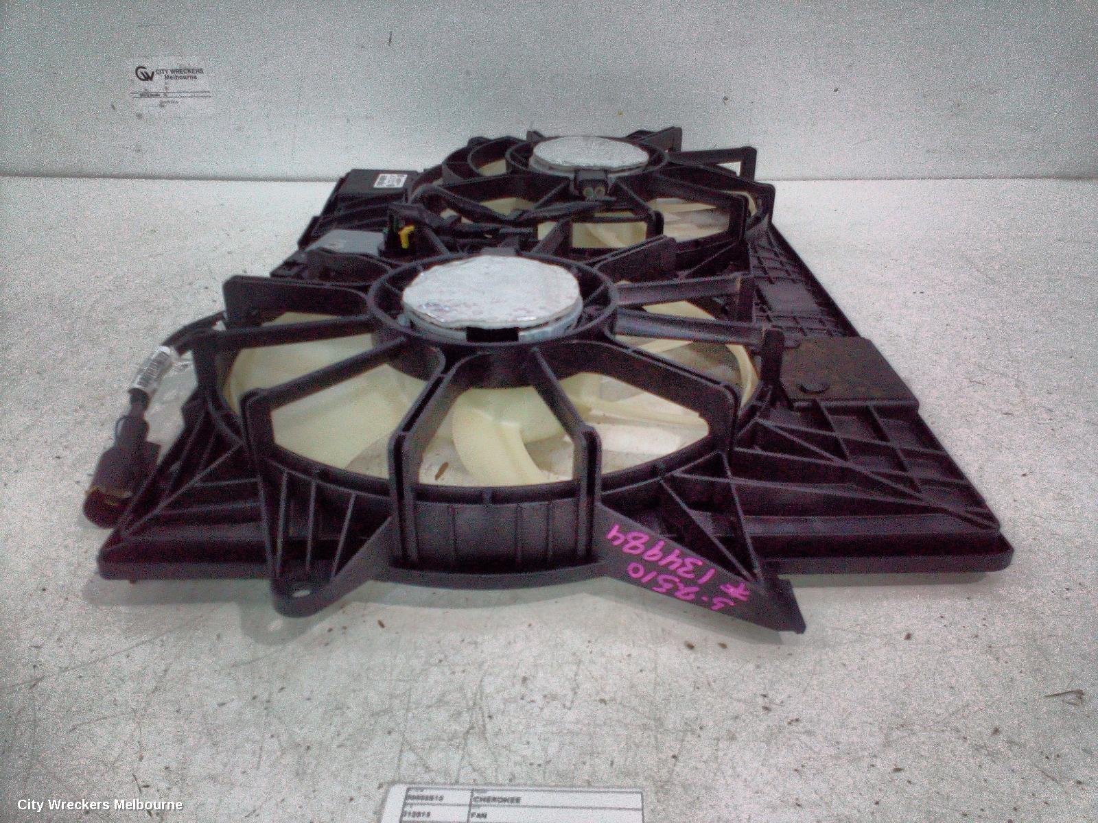 JEEP CHEROKEE FAN, DUAL FAN ASSY, 3.2, PETROL, KL, 02/2014 - 11/2022