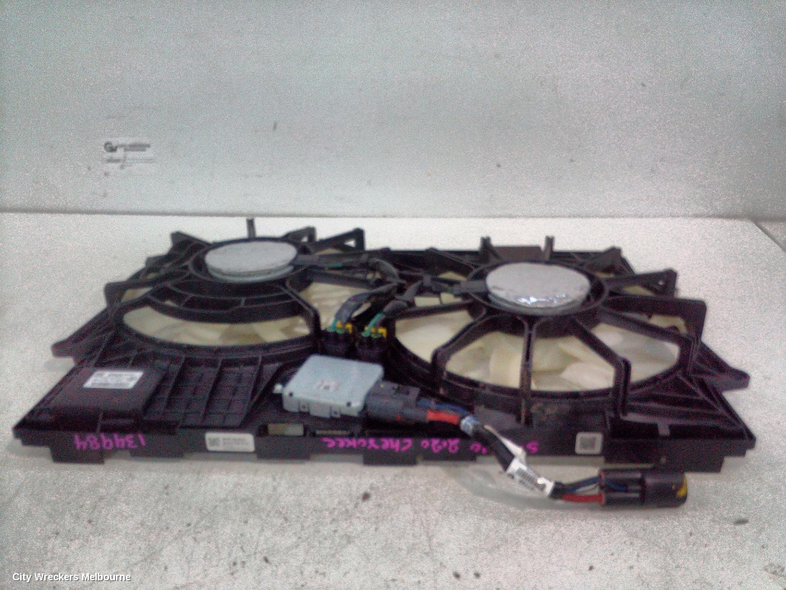 JEEP CHEROKEE FAN, DUAL FAN ASSY, 3.2, PETROL, KL, 02/2014 - 11/2022
