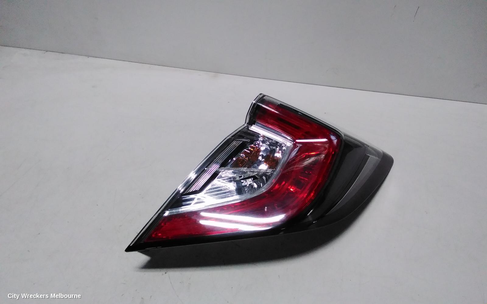 HONDA CIVIC RIGHT TAILLIGHT, IN BODY, HATCH, 10TH GEN, LED TYPE, 02/2017 - 08/2021
