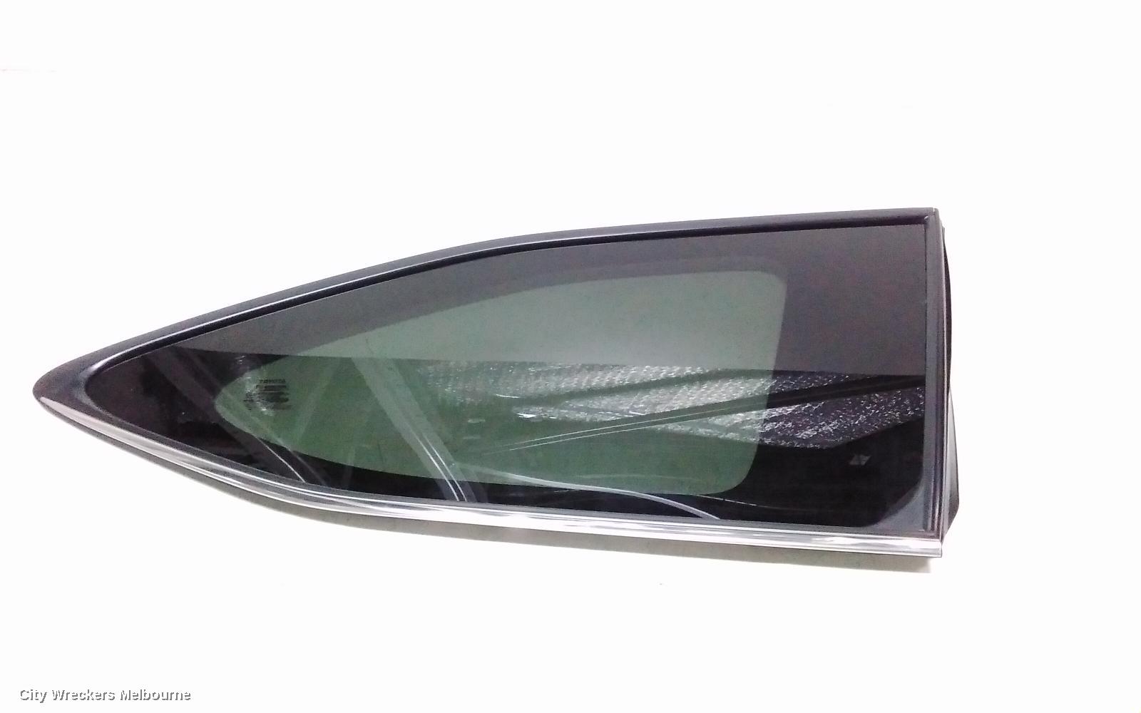 TOYOTA KLUGER RIGHT REAR 1/4 DOOR GLASS, XU70 SERIES, 03/2021 ONWARDS