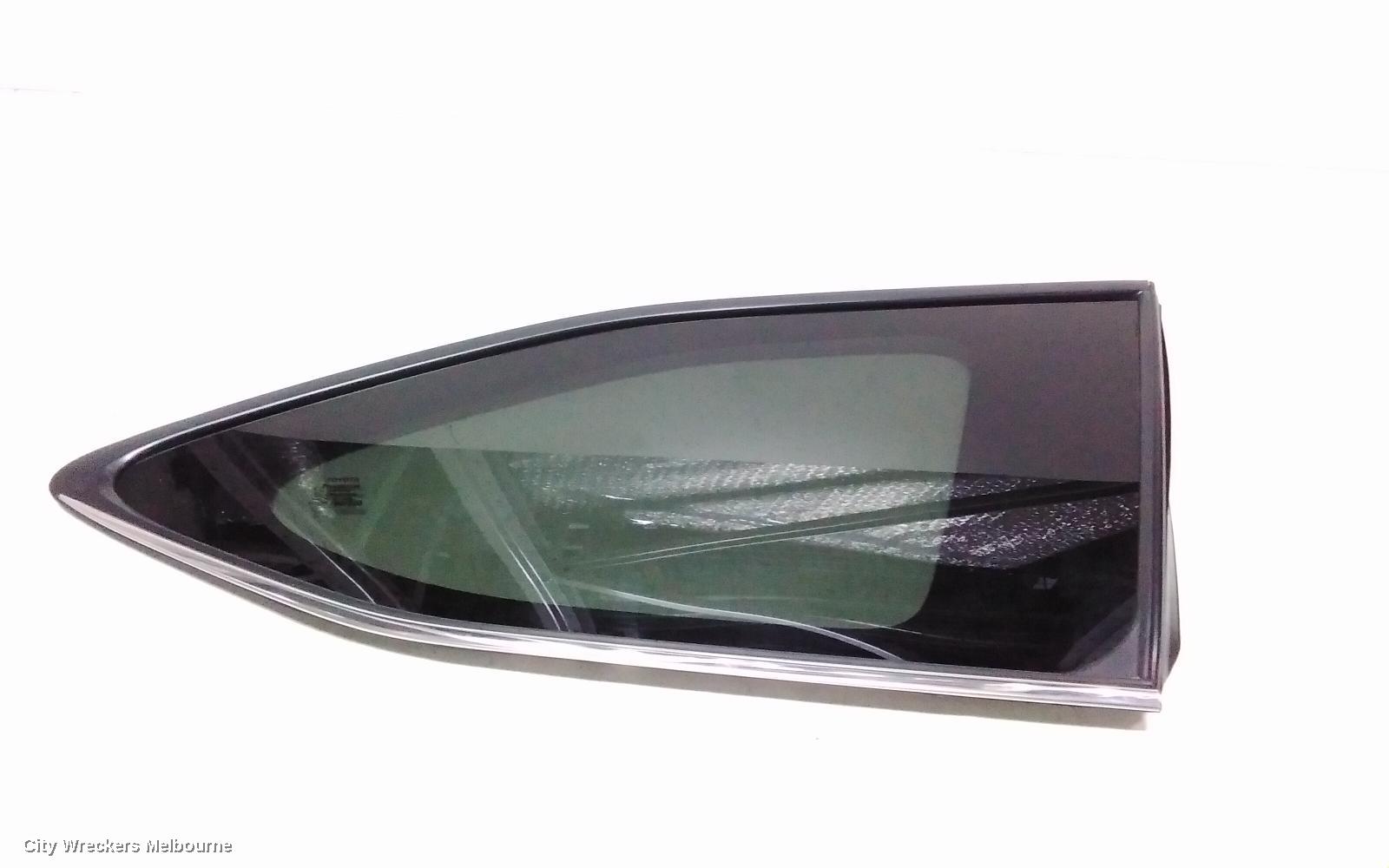 TOYOTA KLUGER RIGHT REAR 1/4 DOOR GLASS, XU70 SERIES, 03/2021 ONWARDS