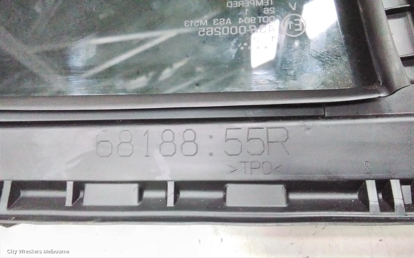 TOYOTA KLUGER RIGHT REAR 1/4 DOOR GLASS, XU70 SERIES, 03/2021 ONWARDS
