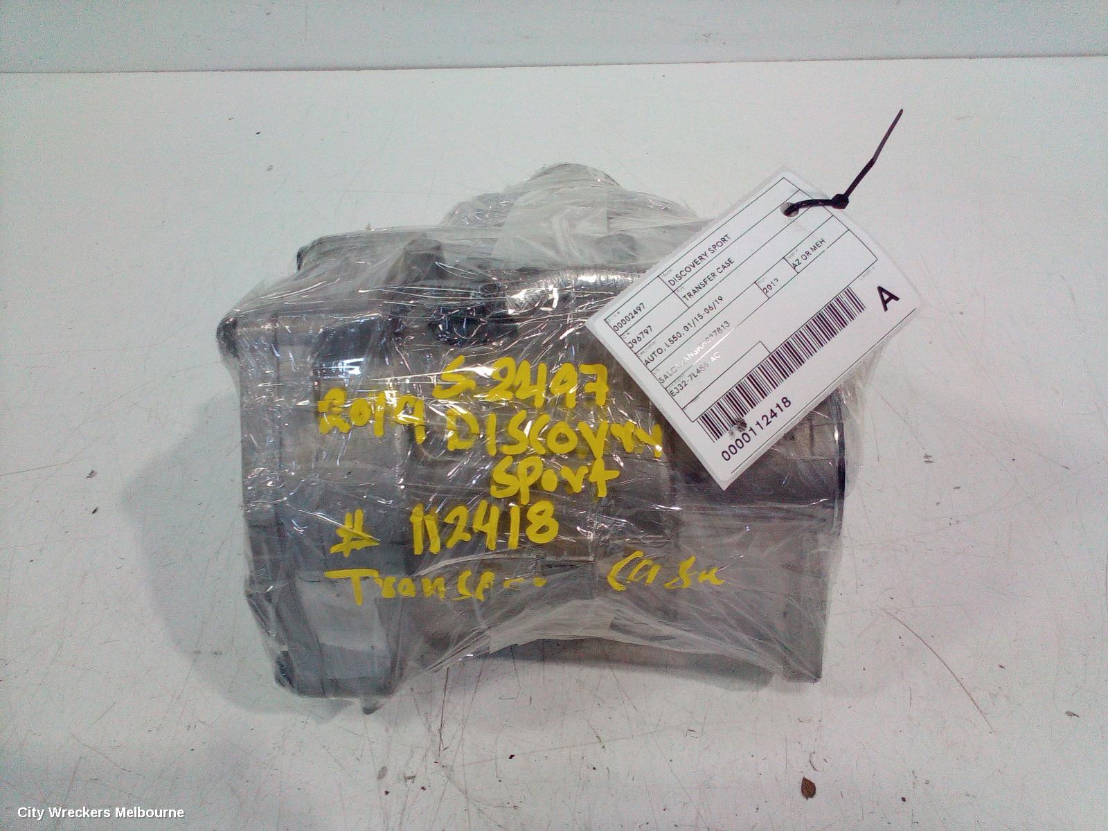 LAND ROVER DISCOVERY SPORT TRANSFER CASE, AUTO, L550, 01/2015 - 06/2019