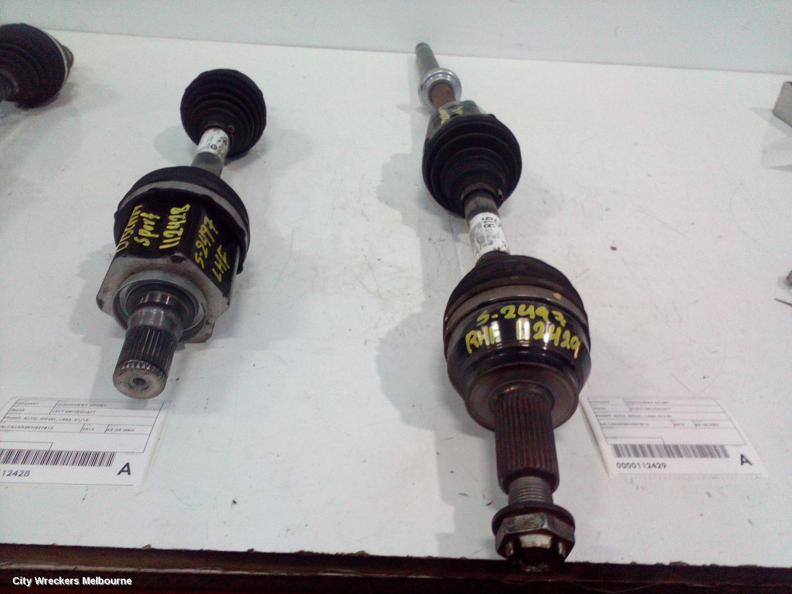 LAND ROVER DISCOVERY SPORT RIGHT DRIVESHAFT, FRONT, AUTO, DIESEL, L550, 01/2015 ONWARDS