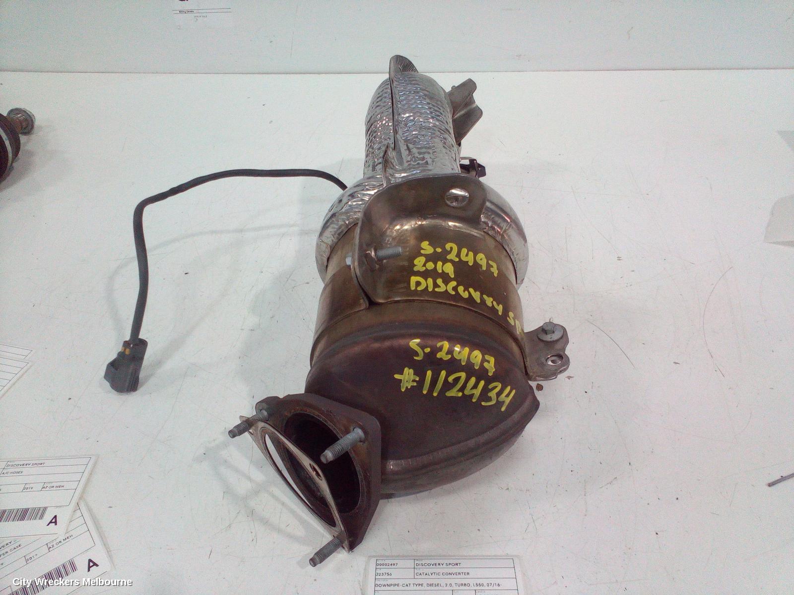 LAND ROVER DISCOVERY SPORT CATALYTIC CONVERTER, DOWNPIPE-CAT TYPE, DIESEL, 2.0, TURBO, L550, 07/2016 - 06/2019