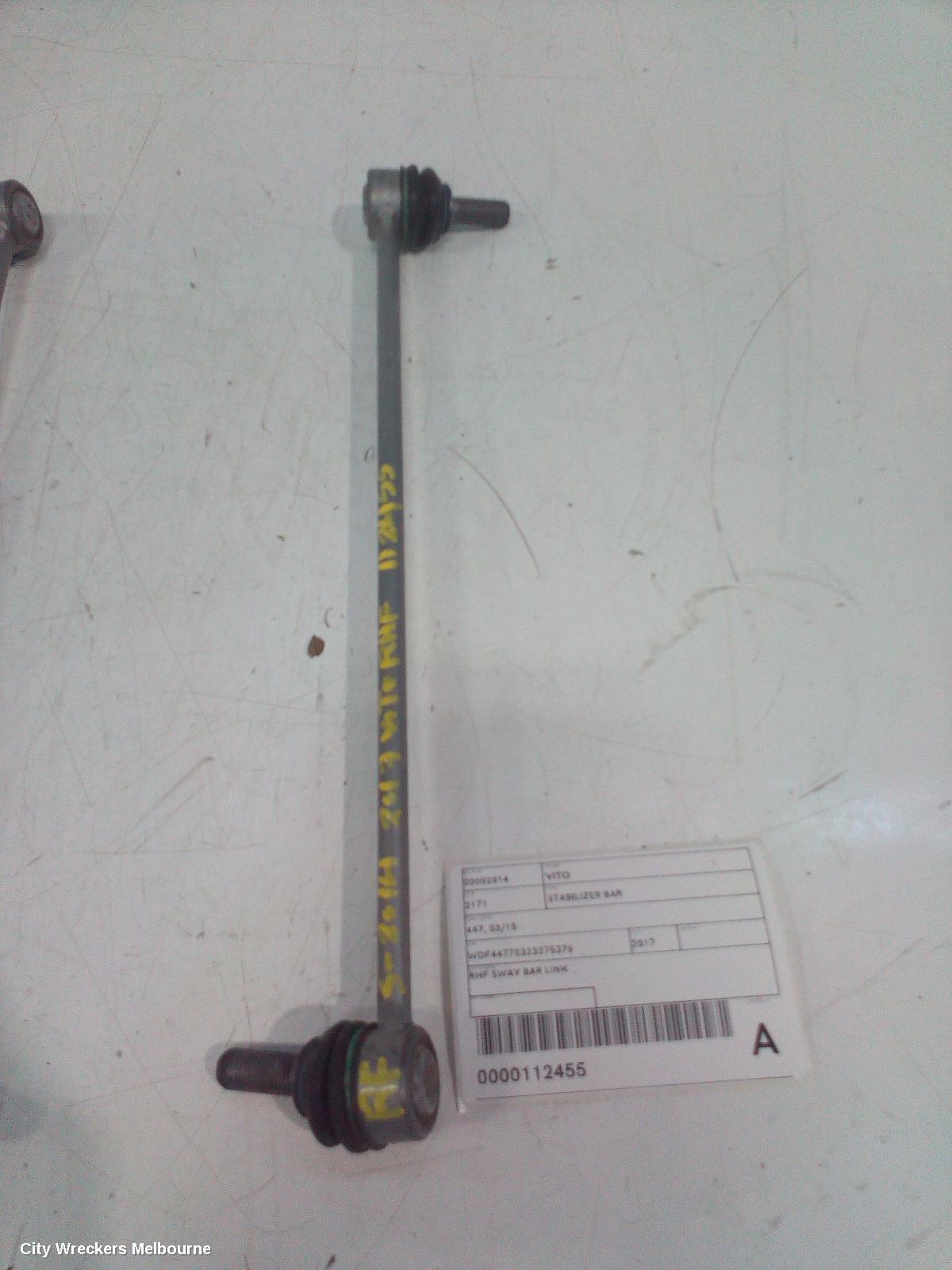 MERCEDES VITO STABILISER BAR, 447, 03/2015 ONWARDS