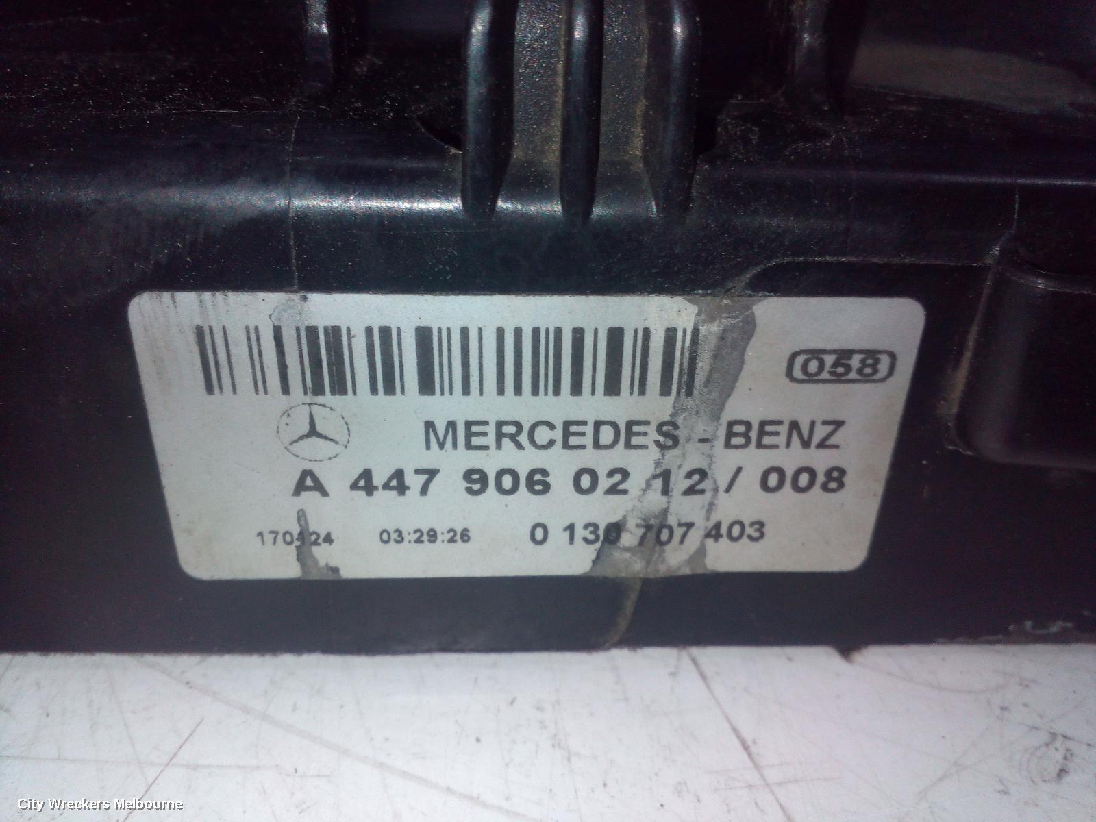 MERCEDES VITO FAN, 447, RADIATOR FAN, DIESEL, 2.1, TURBO, 651.950 CODE, 03/2015 - 02/2022