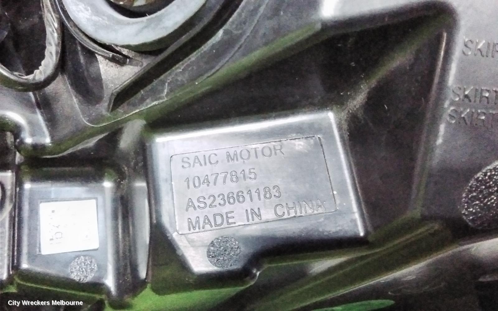 MG HS LEFT TAILLIGHT, SAS23, IN BODY, LED TYPE, 09/2019 ONWARDS