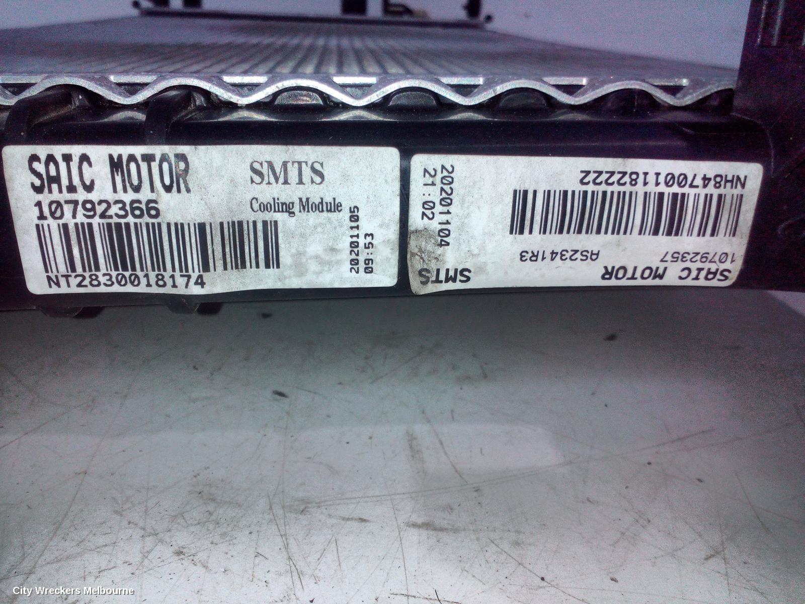 MG HS RADIATOR, PETROL, 1.5, TURBO, SAS23, 09/2019 ONWARDS