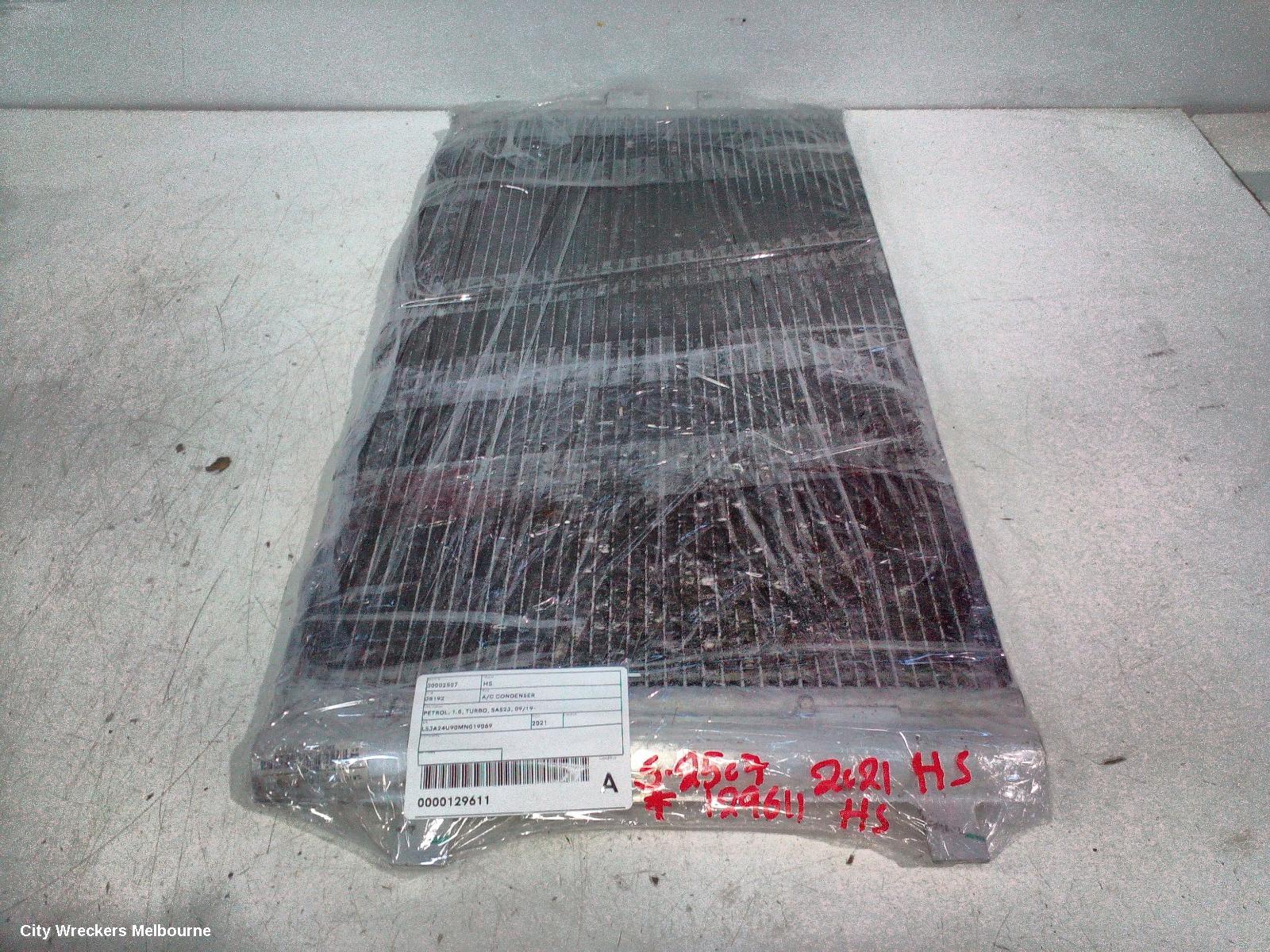 MG HS A/C CONDENSER, PETROL, 1.5, TURBO, SAS23, 09/2019 ONWARDS