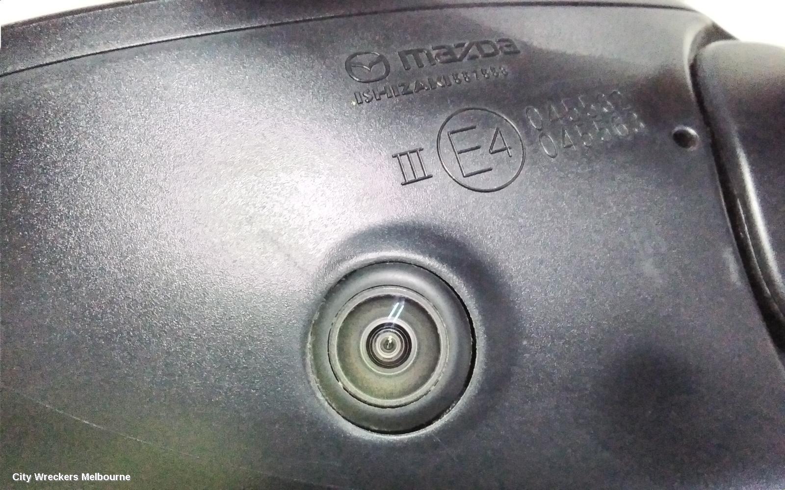 MAZDA 3 LEFT DOOR MIRROR, BP, SEDAN, ASTINA/TAKAMI/LIMITED, W/ AUTO DIM, HEATED, W/ CAMERA TYPE, 03/2019 ONWARDS
