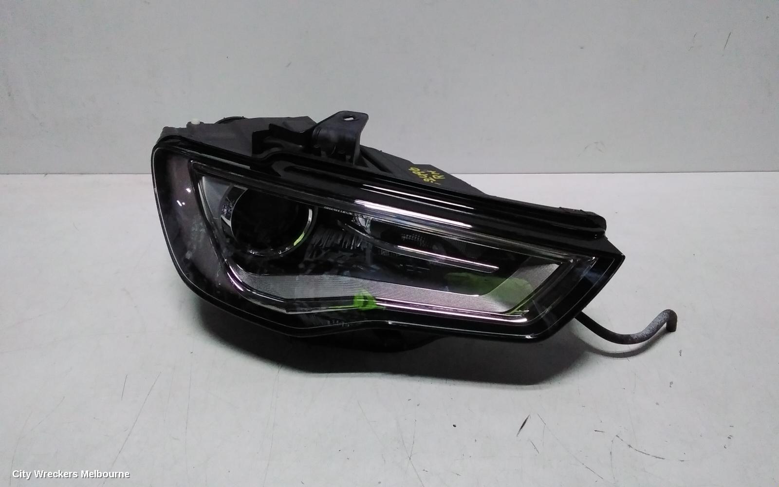 AUDI A3 RIGHT HEADLAMP, 8V, SEDAN/CABRIO, XENON TYPE, 12/2013 - 04/2016