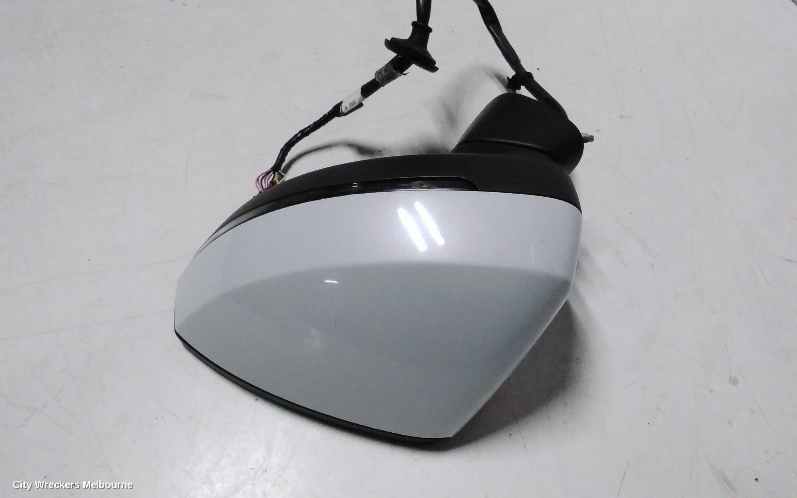 AUDI A3 LEFT DOOR MIRROR, 8V, S3, SEDAN, POWER FOLD, NON LANE CHANGE ASSIST TYPE (6XK/7Y0), 11/2013 - 04/2016