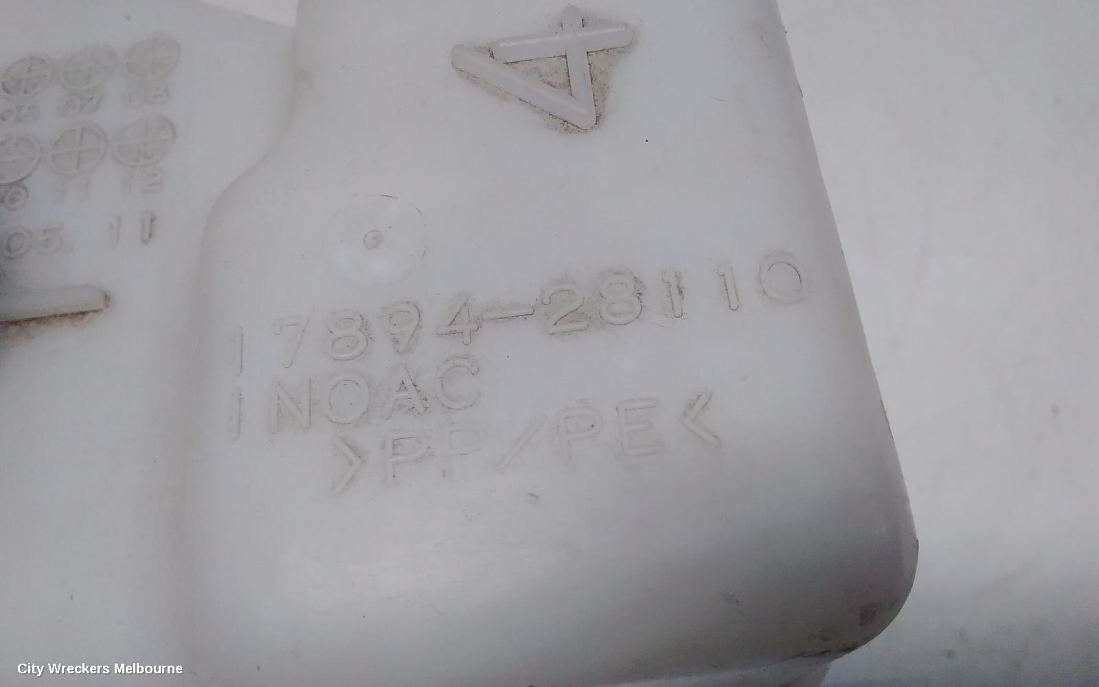 TOYOTA RAV4 OVERFLOW BOTTLE, XA40, PETROL, 12/2012 - 12/2018