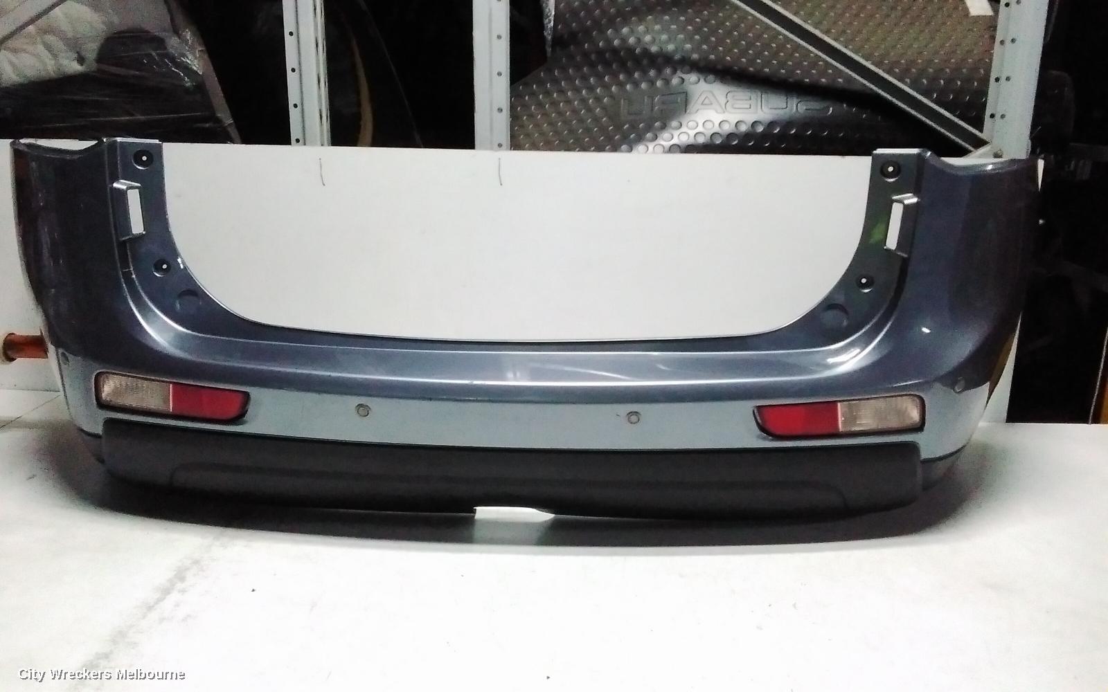 MITSUBISHI OUTLANDER REAR BUMPER, ZJ, BUMPER BAR, NON FLARED, 10/2012 - 02/2014