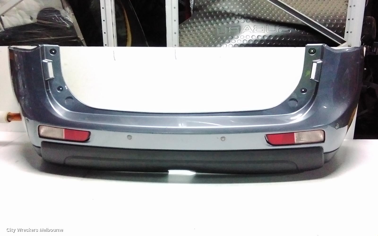 MITSUBISHI OUTLANDER REAR BUMPER, ZJ, BUMPER BAR, NON FLARED, 10/2012 - 02/2014