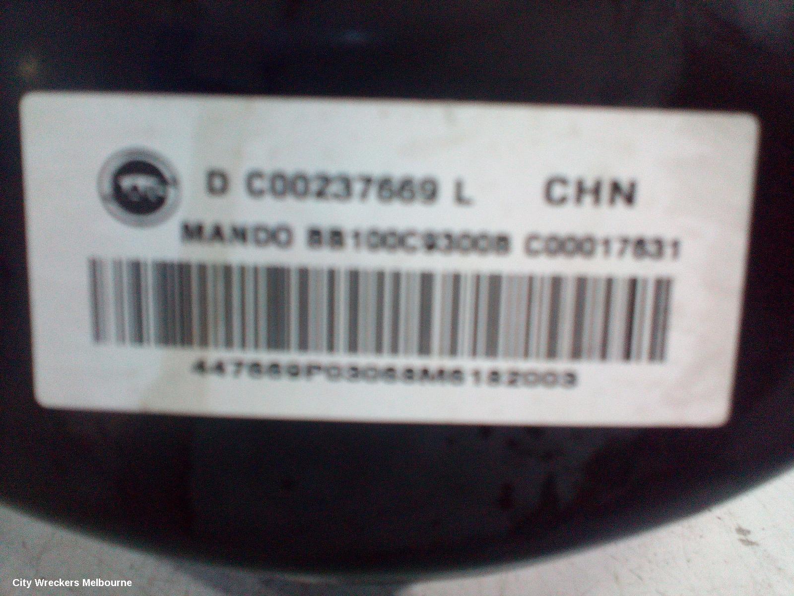 LDV G10 BRAKE BOOSTER, SV7A/SV7C, WAGON/VAN, 04/2015 ONWARDS