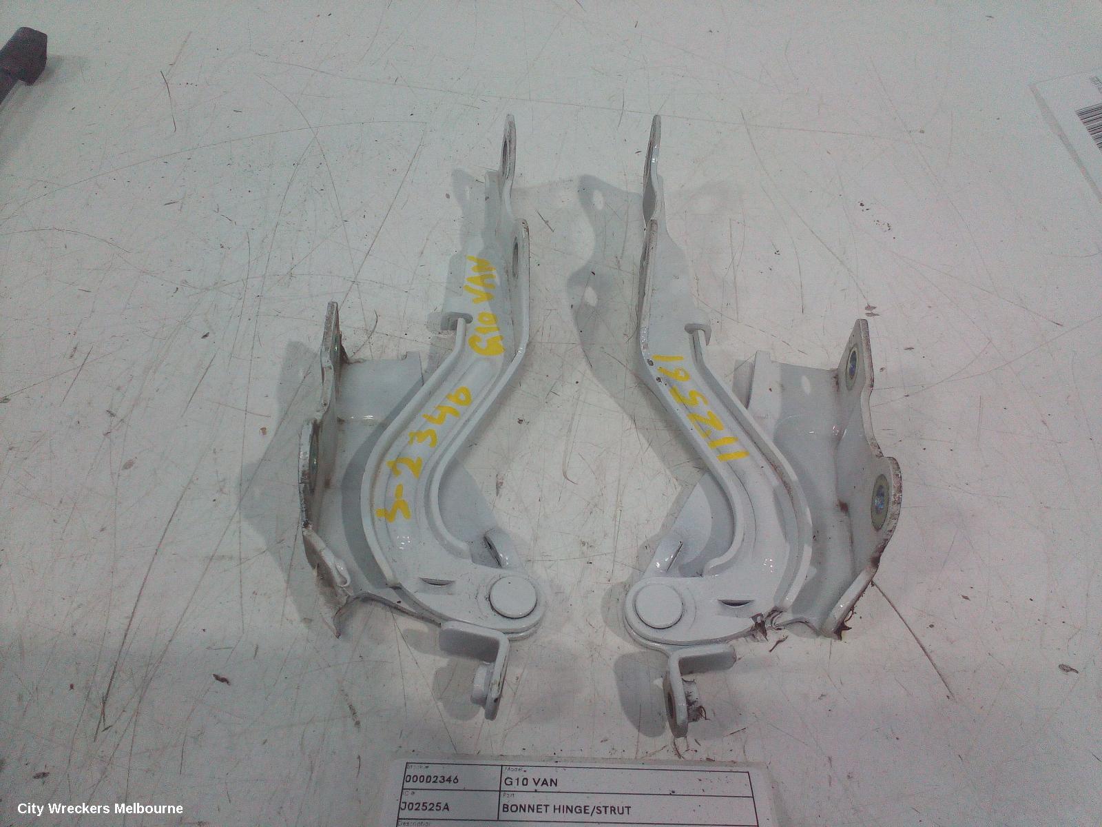 LDV G10 BONNET HINGE/STRUT, PAIR, SV7A/SV7C, WAGON/VAN, 04/2015 ONWARDS