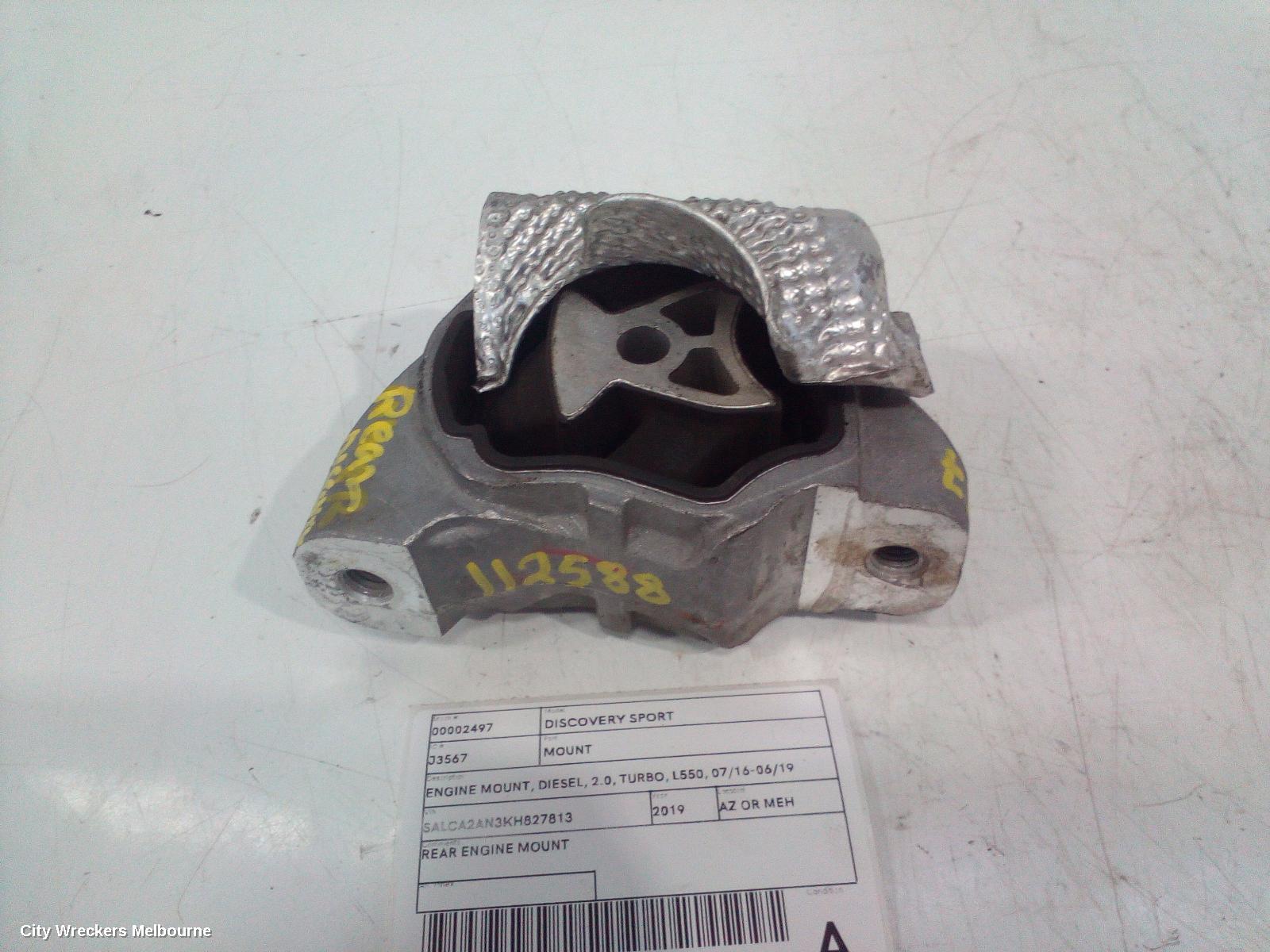 LAND ROVER DISCOVERY SPORT MOUNT, ENGINE MOUNT, DIESEL, 2.0, TURBO, L550, 07/2016 - 06/2019