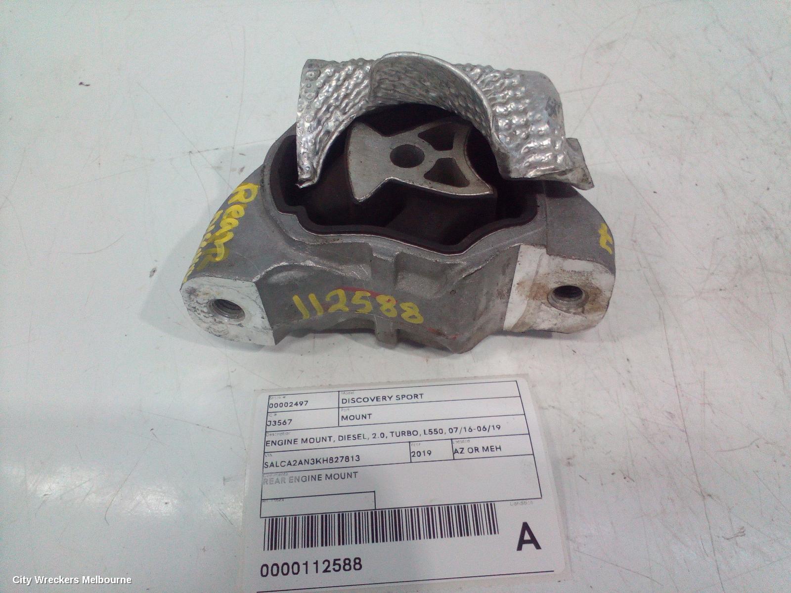 LAND ROVER DISCOVERY SPORT MOUNT, ENGINE MOUNT, DIESEL, 2.0, TURBO, L550, 07/2016 - 06/2019