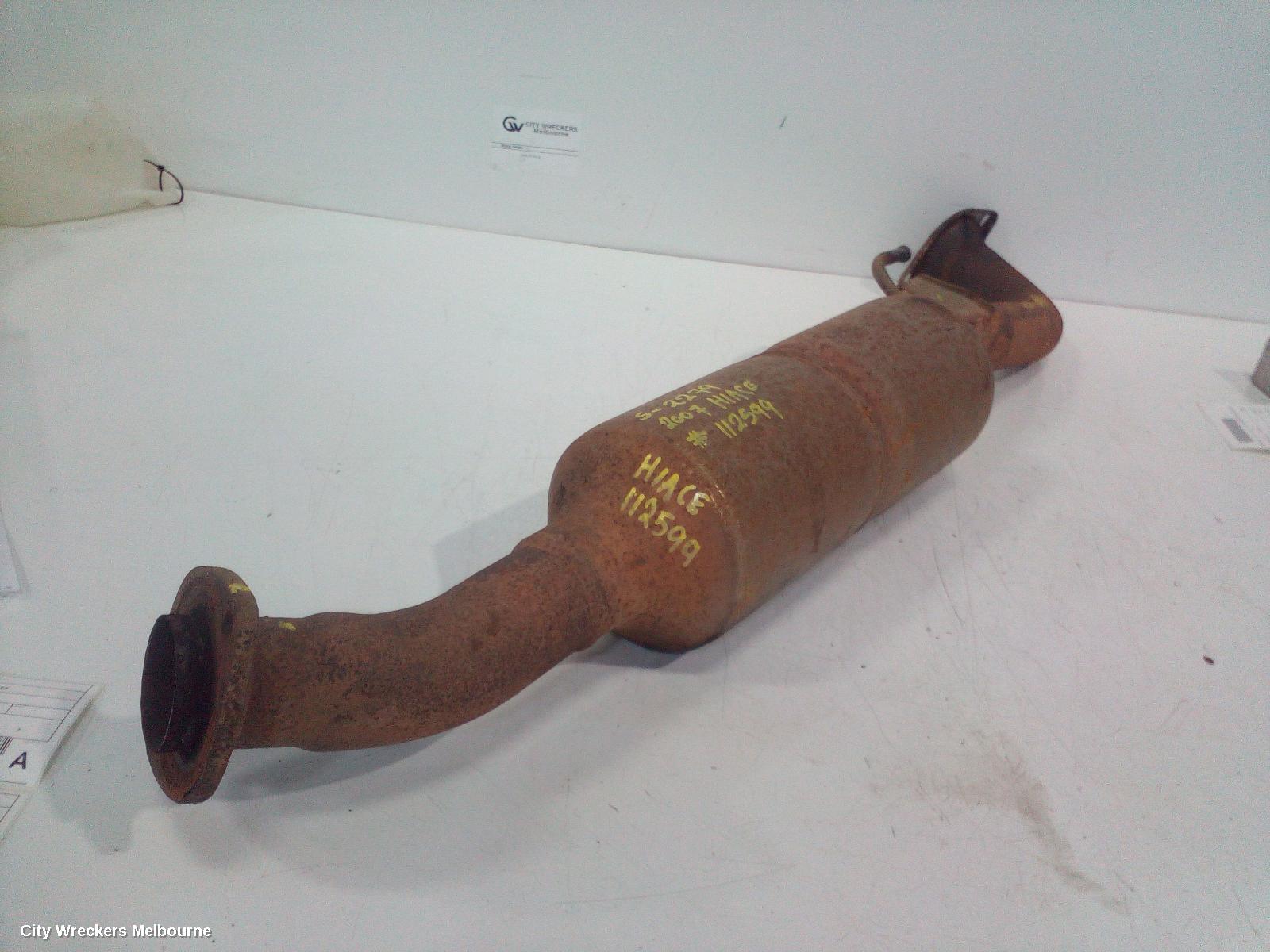 TOYOTA HIACE CATALYTIC CONVERTER, UNDER CAR-CAT TYPE, 3.0, DIESEL, KDH, 09/2006 - 08/2010