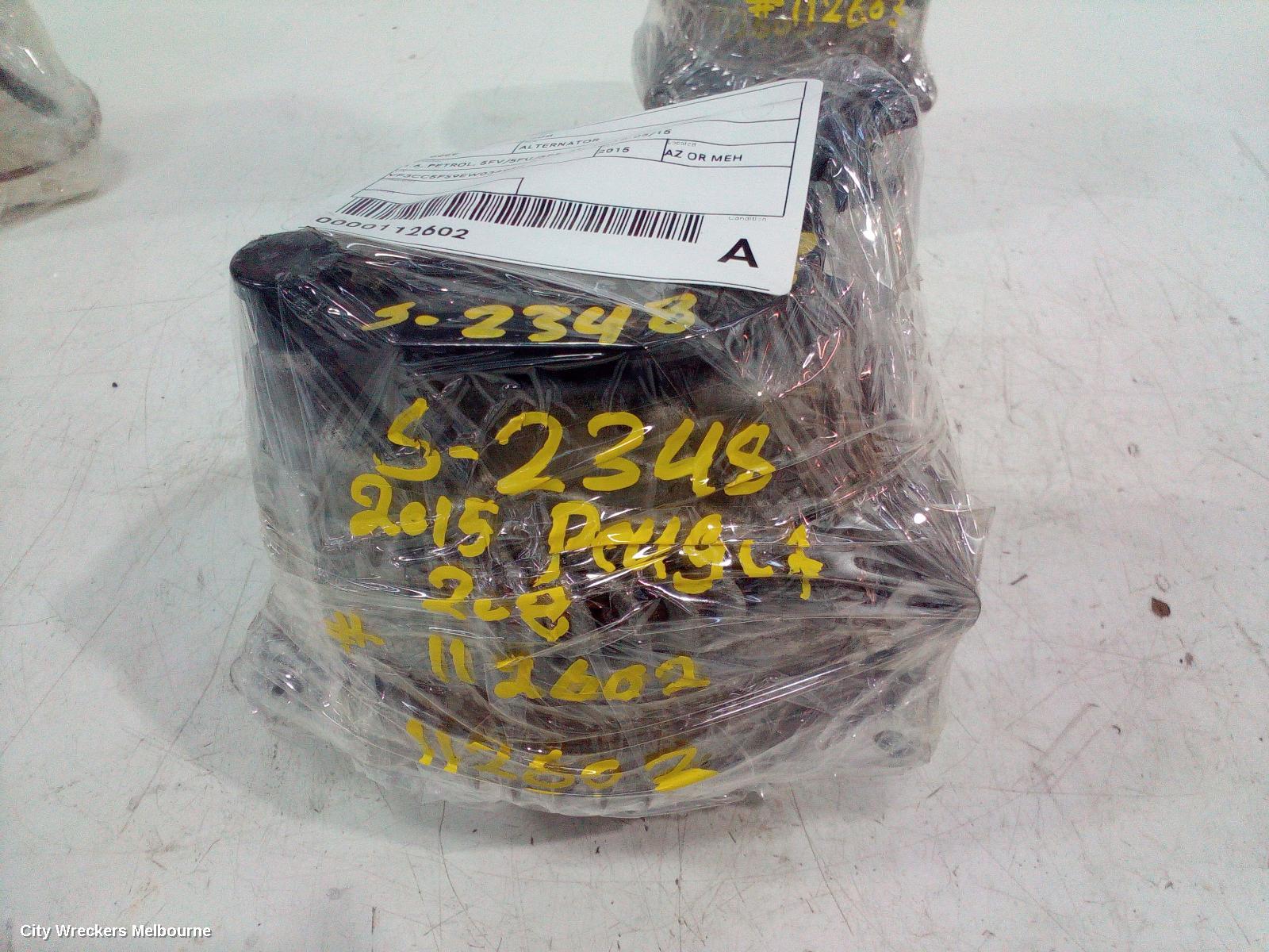 PEUGEOT 208 ALTERNATOR, 1.6, PETROL, 5FV/5FU/5FS, A9, 10/2012 - 05/2015