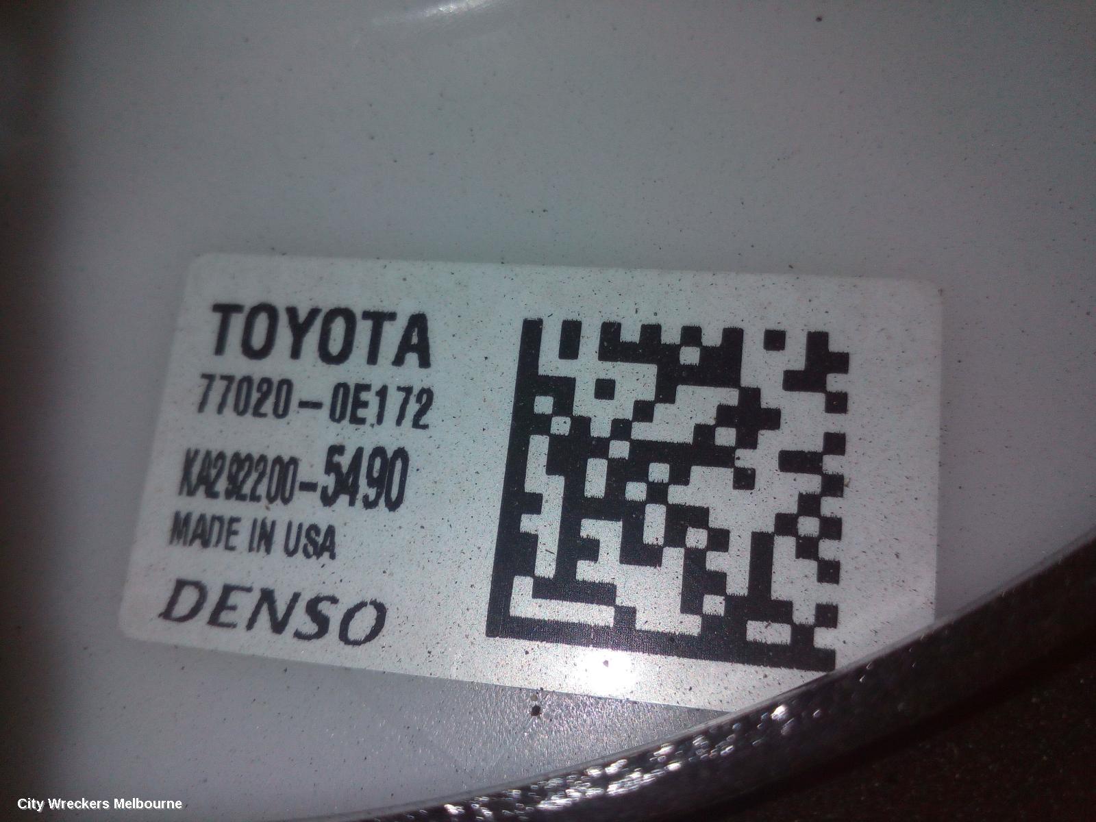 TOYOTA KLUGER FUEL PUMP, XU70 SERIES, 03/2021 ONWARDS